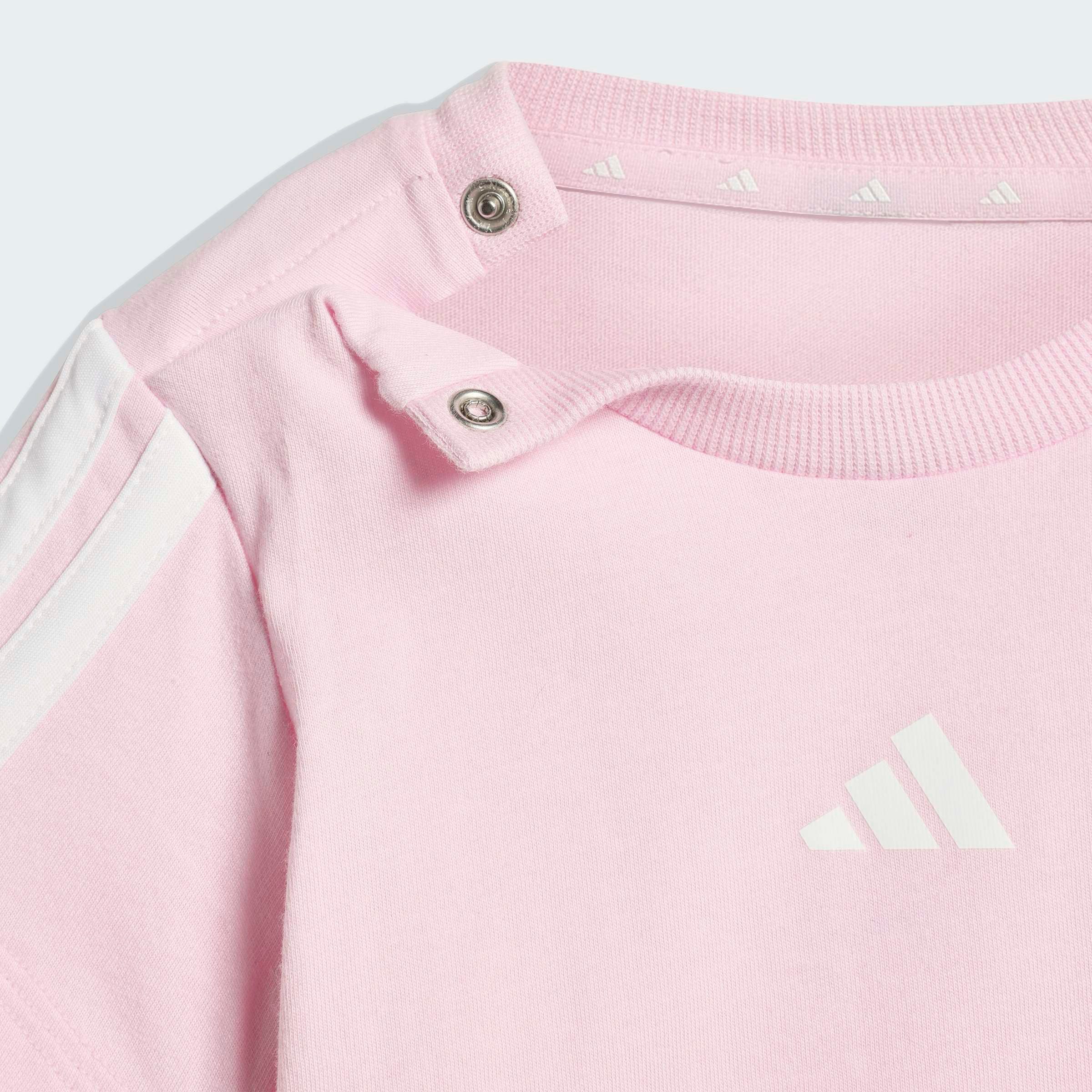 adidas Sportswear Trainingsanzug ESSENTIALS KIDS -SET (2-tlg), für Babys, zweiteiliges Set, aus Baumwolle – Bild 5 von 5