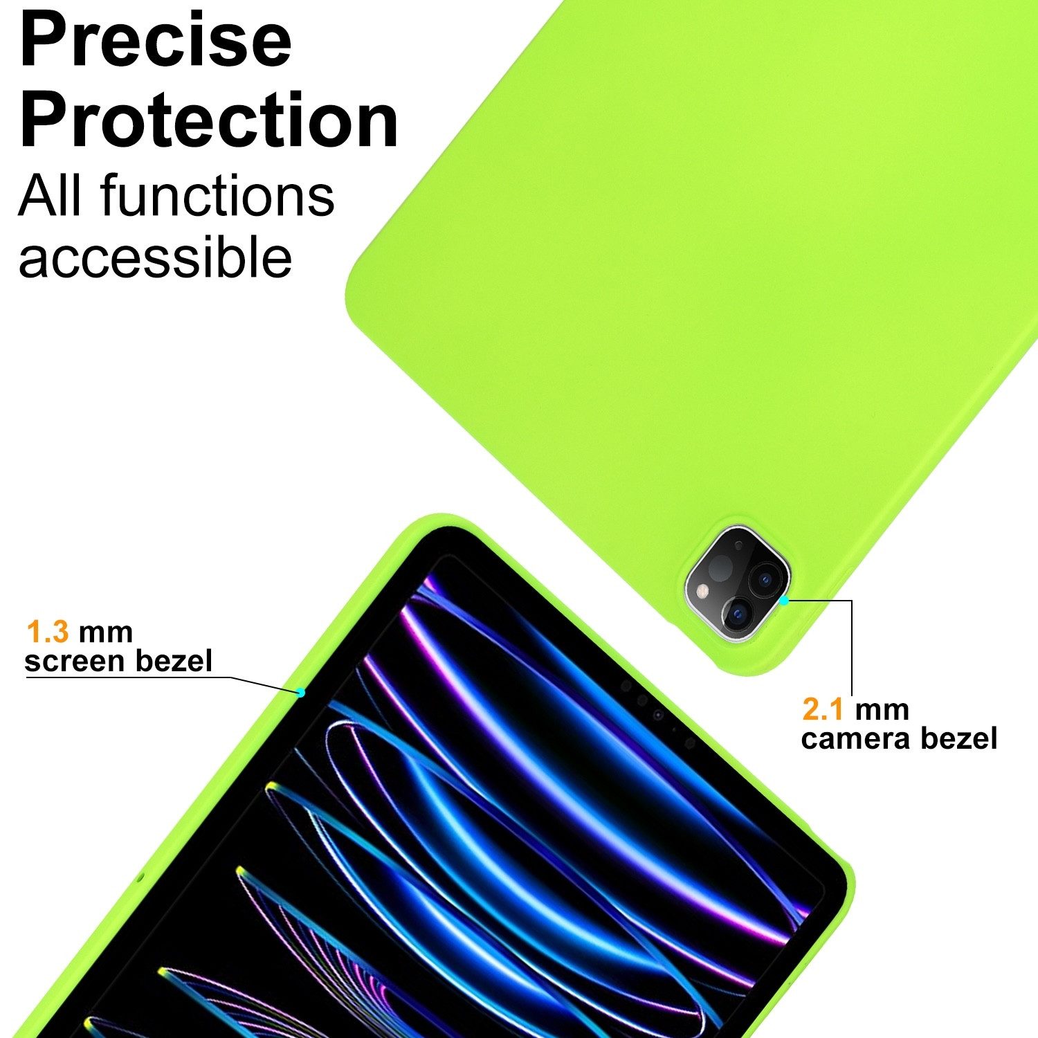 Wigento Tablet-Hülle Für Xiaomi Redmi Pad 2 / SE 11" TPU Silikon Hülle ultra dünn Hellgrün