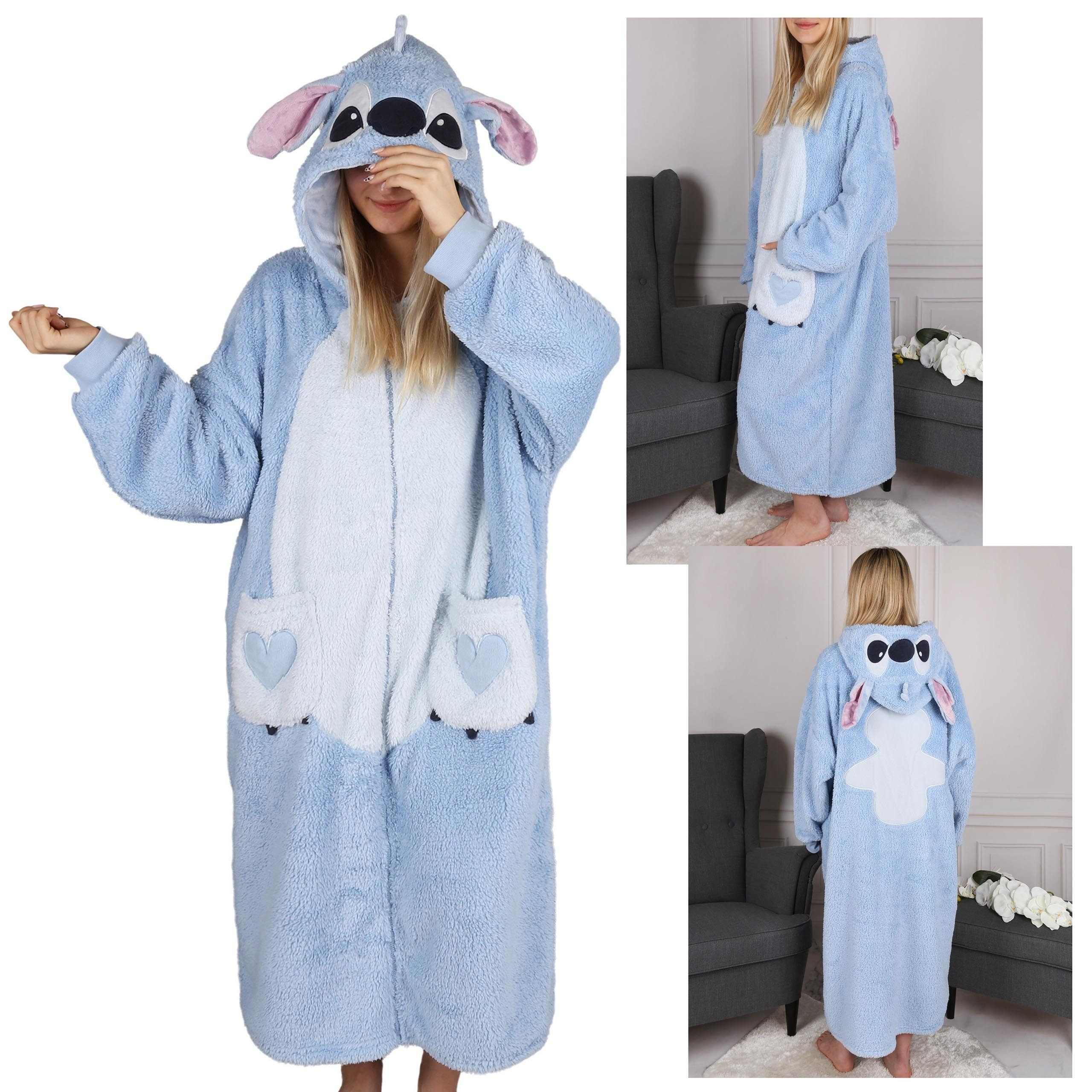 Sarcia.eu Morgenmantel DISNEY Stitch Blau, Damen günstig online kaufen