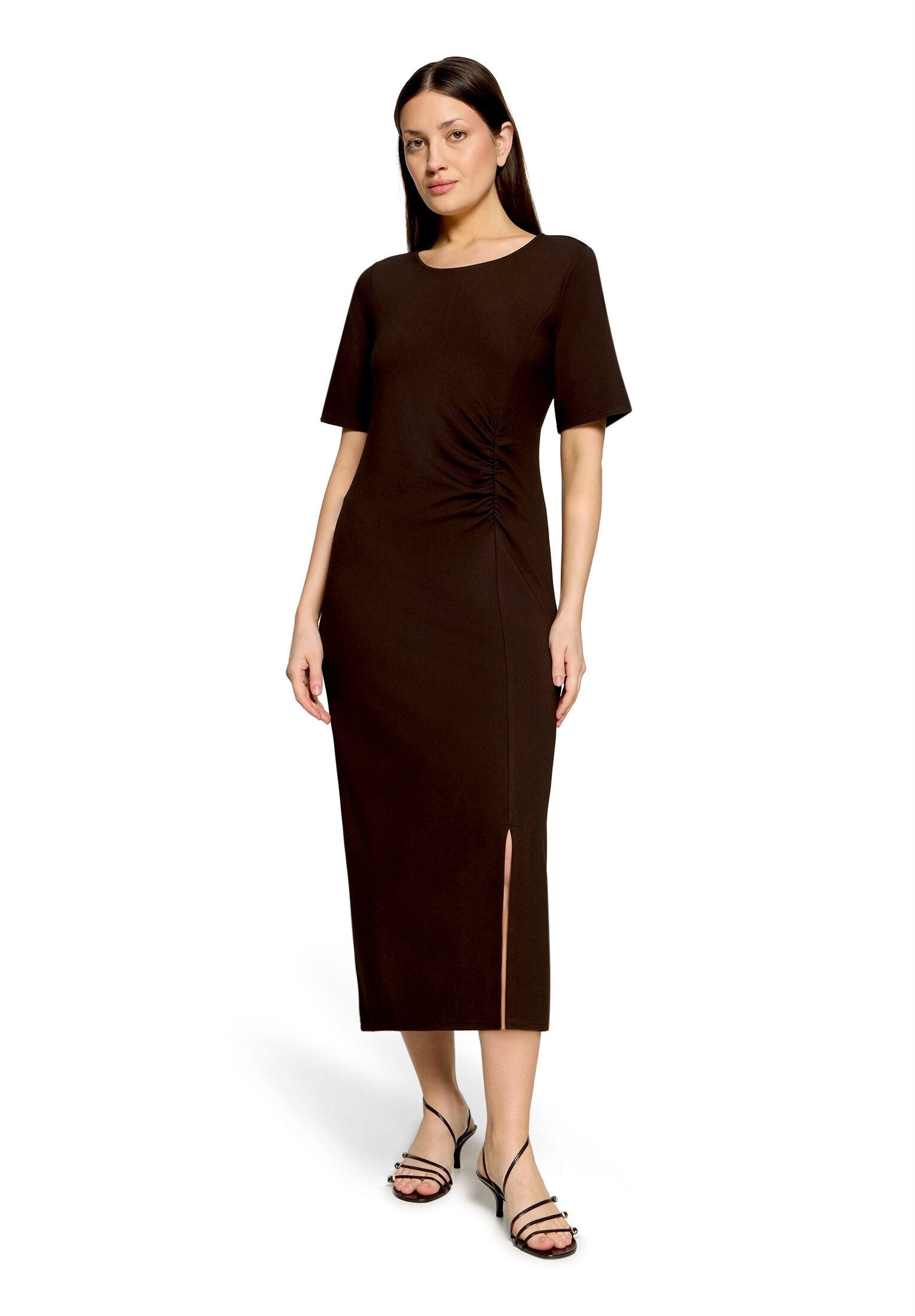 Cartoon Midikleid Damen mit Raffung