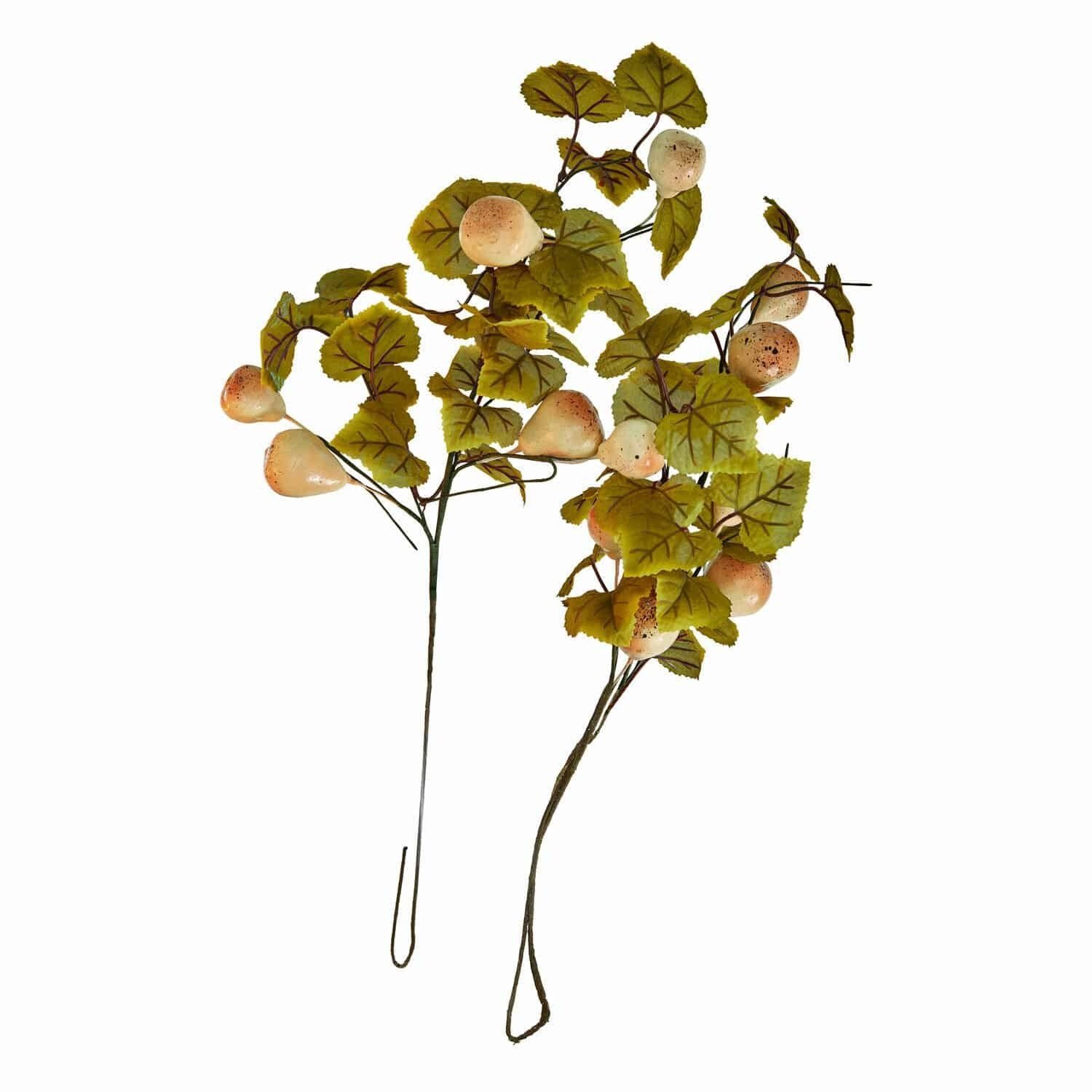 Kunstblume Deko-Zweig 2er Set Aidan grün/gelb, günstig online kaufen