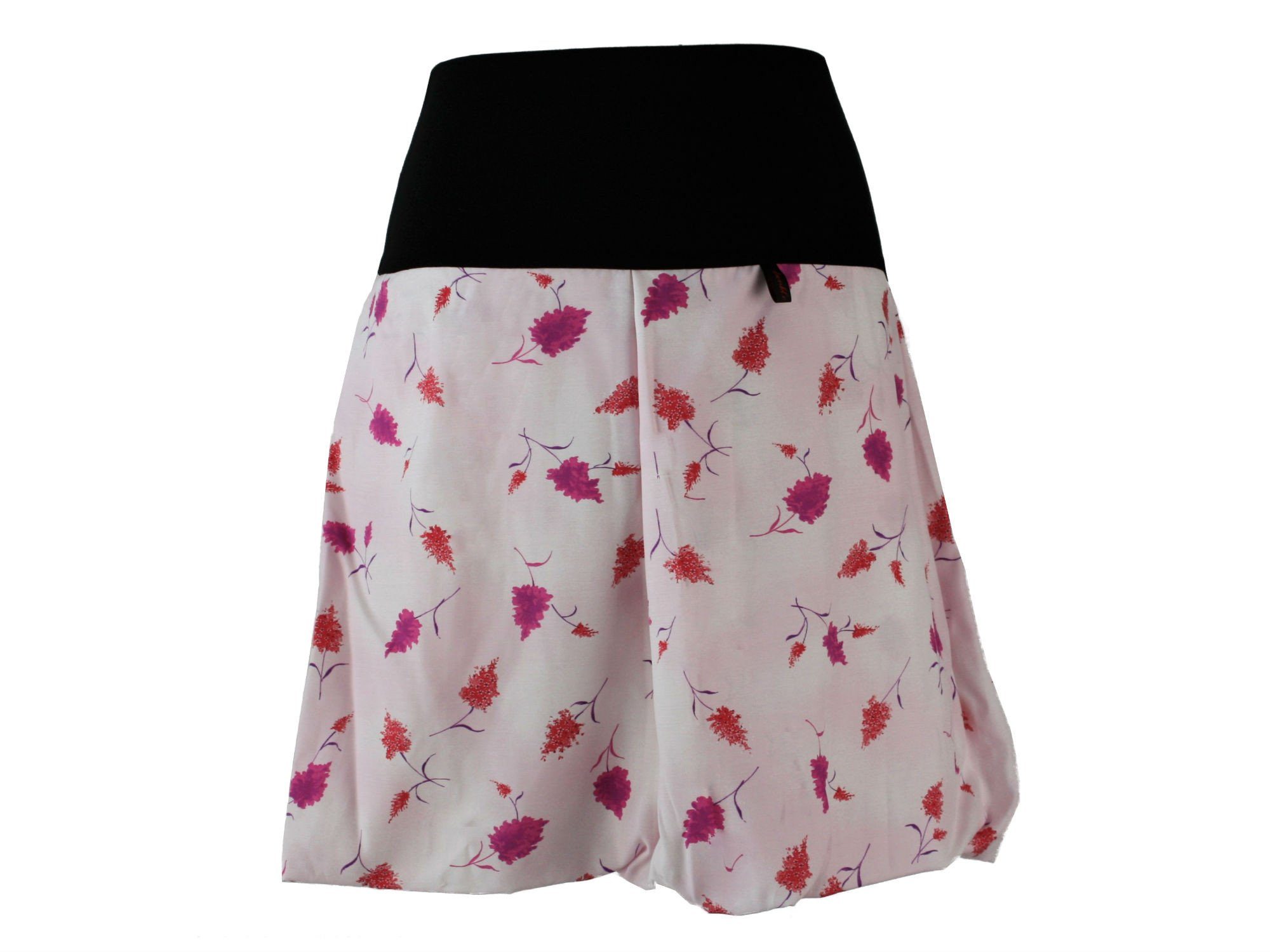 dunkle design A-Linien-Rock Viskose Sommer Bunt 51cm elastischer Bund