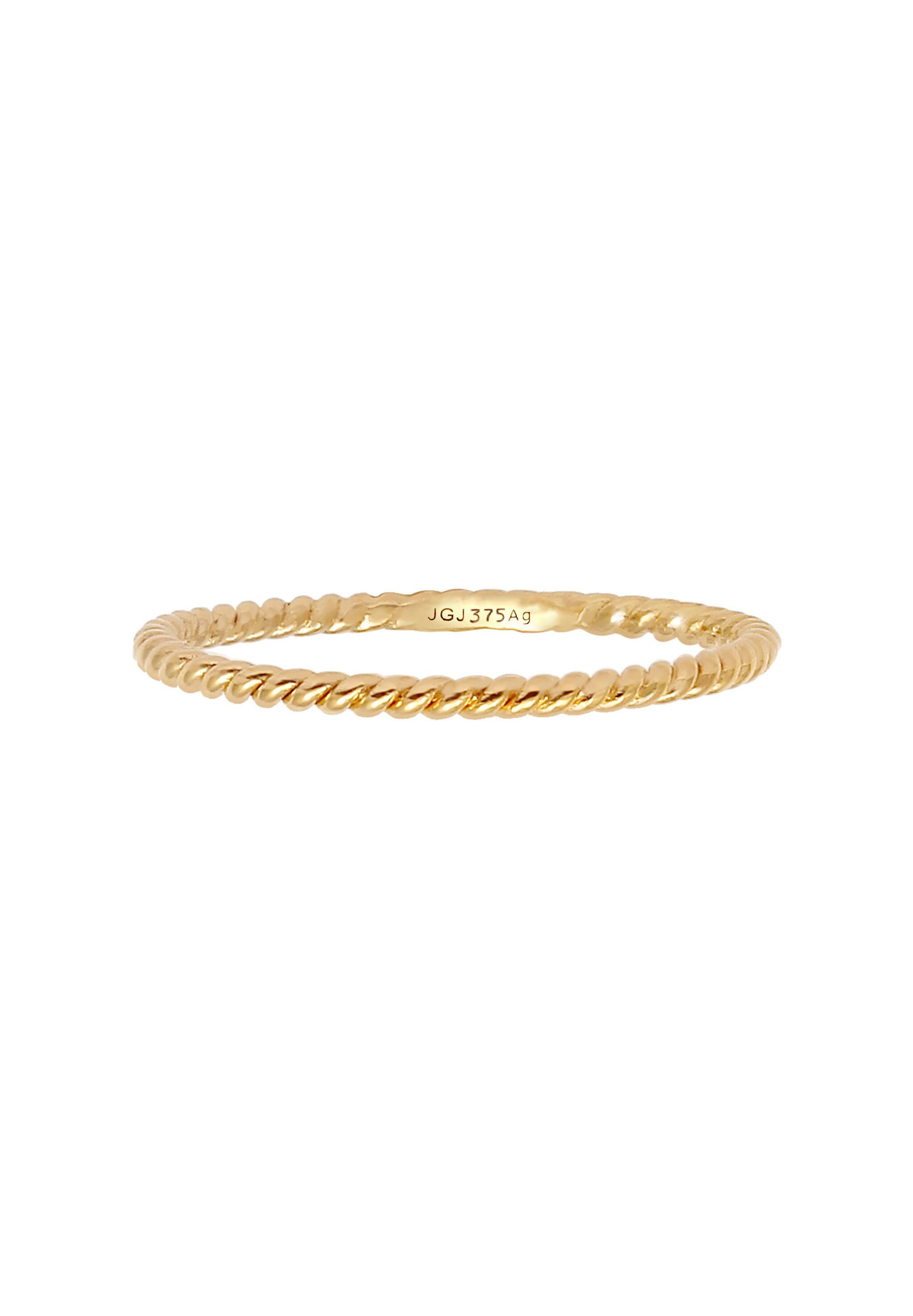 Elli Premium Fingerring Gedreht 375 Gelbgold, günstig online kaufen