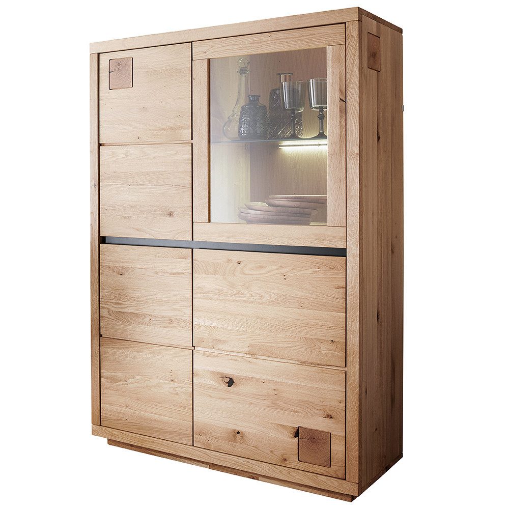 Lomadox Highboard WINCHESTER-69, Standvitrine Schrank 103 günstig online kaufen