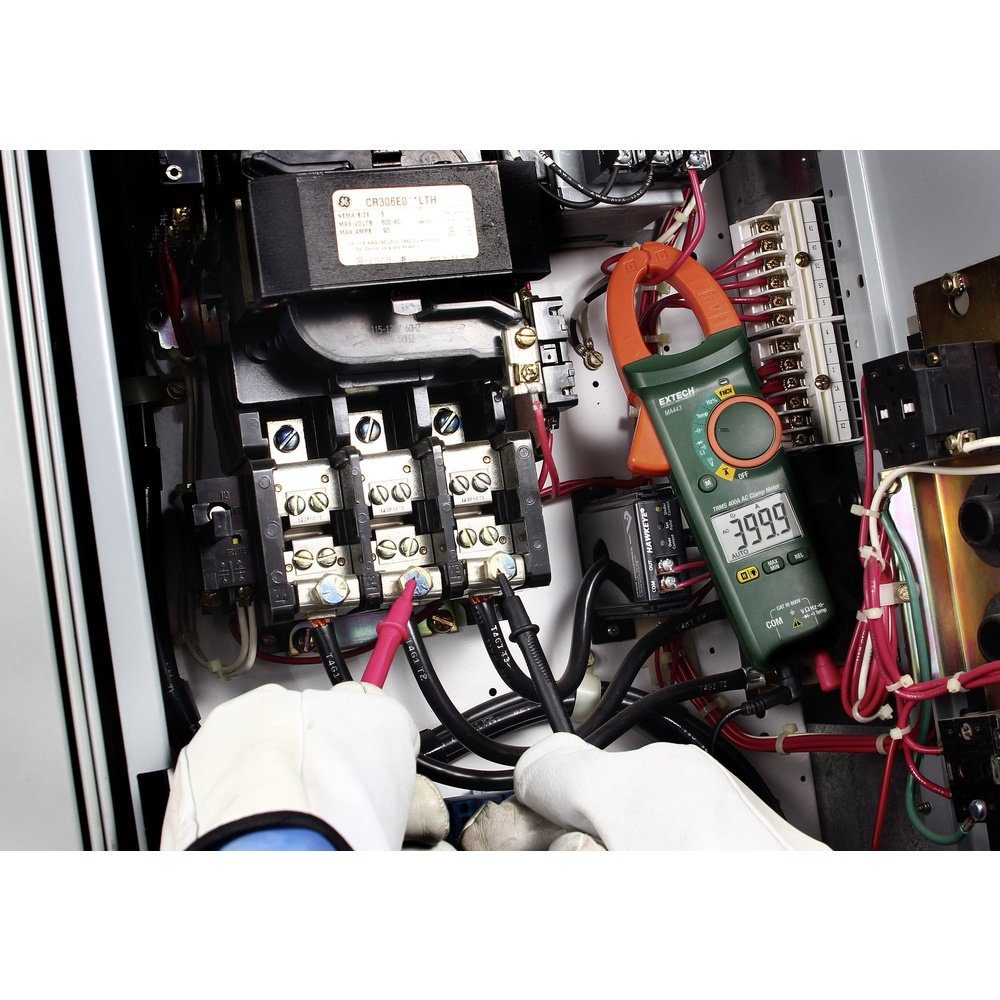 Thumbnail - Extech Spannungsprüfer Extech MA443 Hand-Multimeter, Stromzange digital CAT III 600 V Anzei, (MA443)