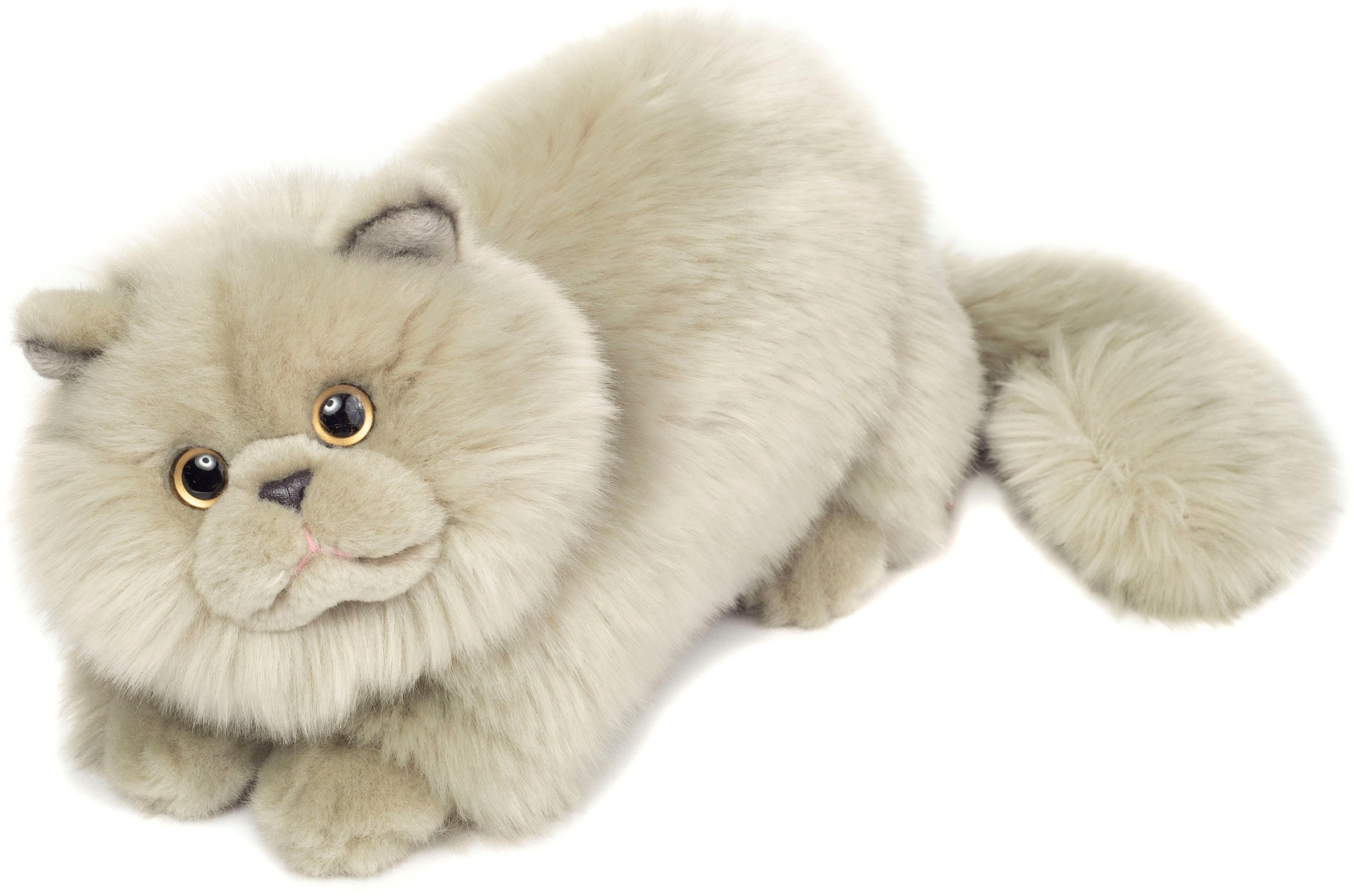 Perserkatze grau, Kuscheltier 24 Hermann® recyceltem Teddy Teil aus zum Material cm,