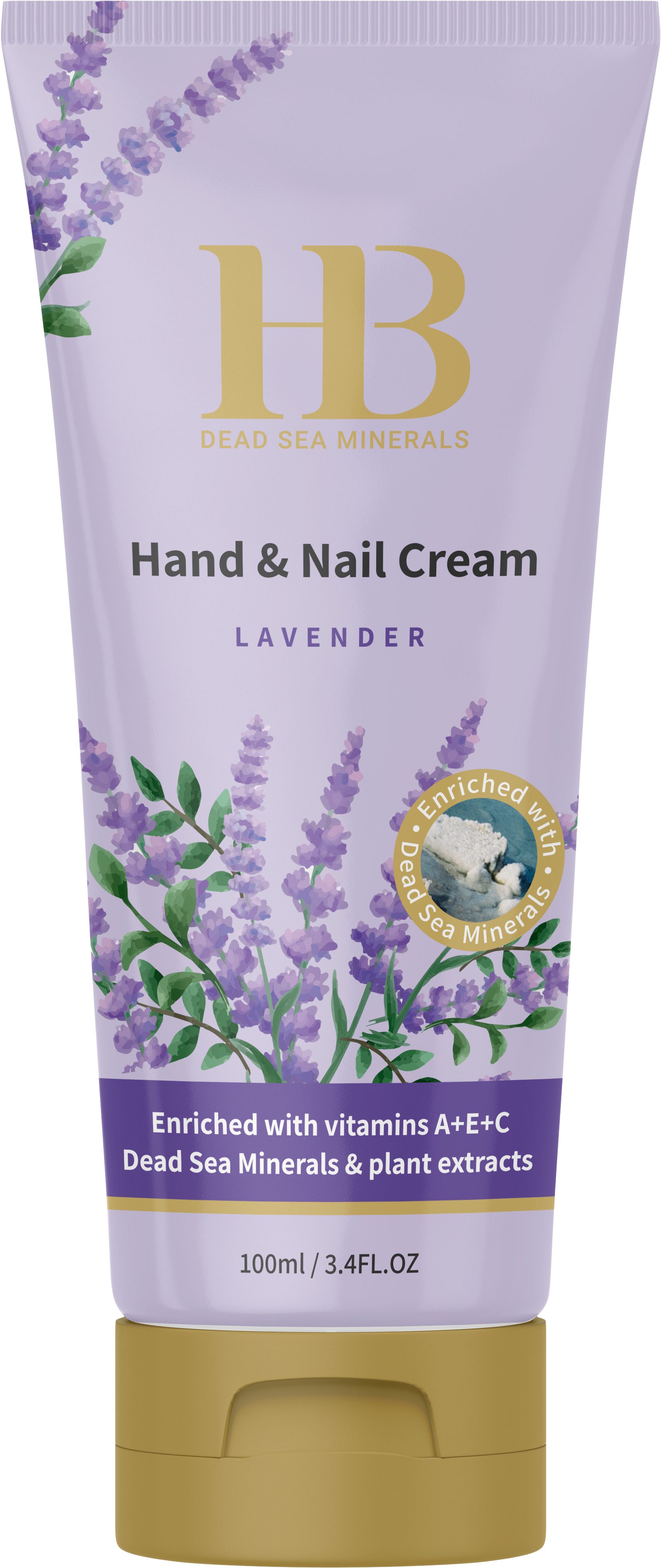 H.B. Dead Sea Minerals Handcreme Health&Beauty Hand & Nagelcreme Lavendel Pflegecreme 100ml