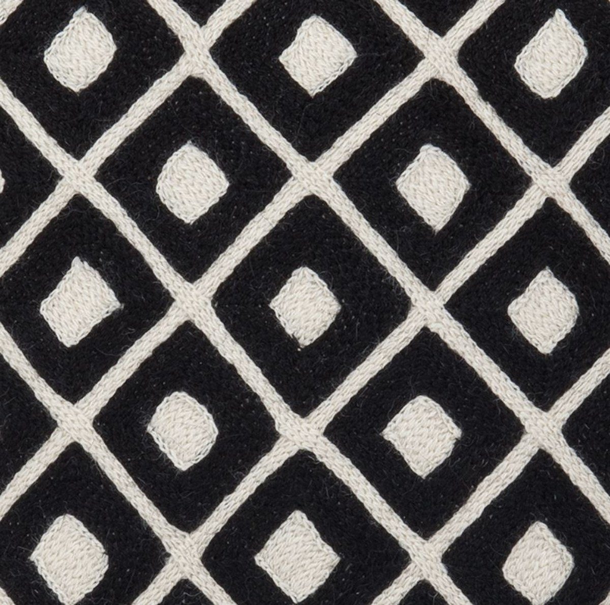 Padrino Kissen Qualität schwarz x mit 50 H. - Casa 50 cm Luxus Muster Dekokissen