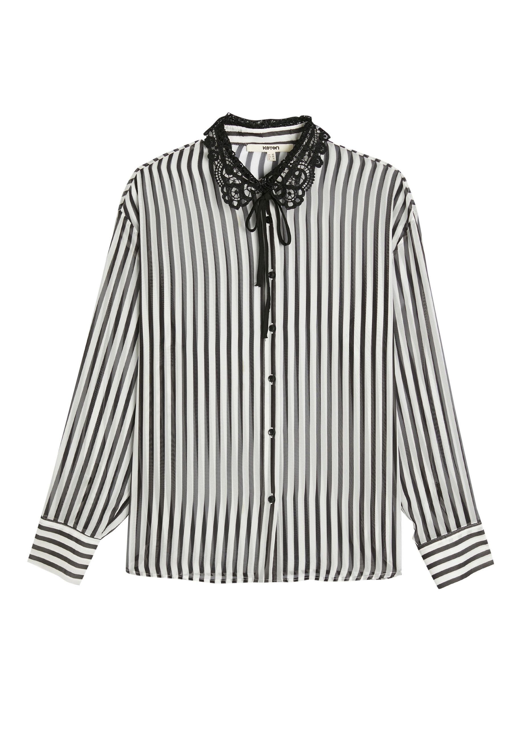 Langarmshirt Bubikragen Langärmelig