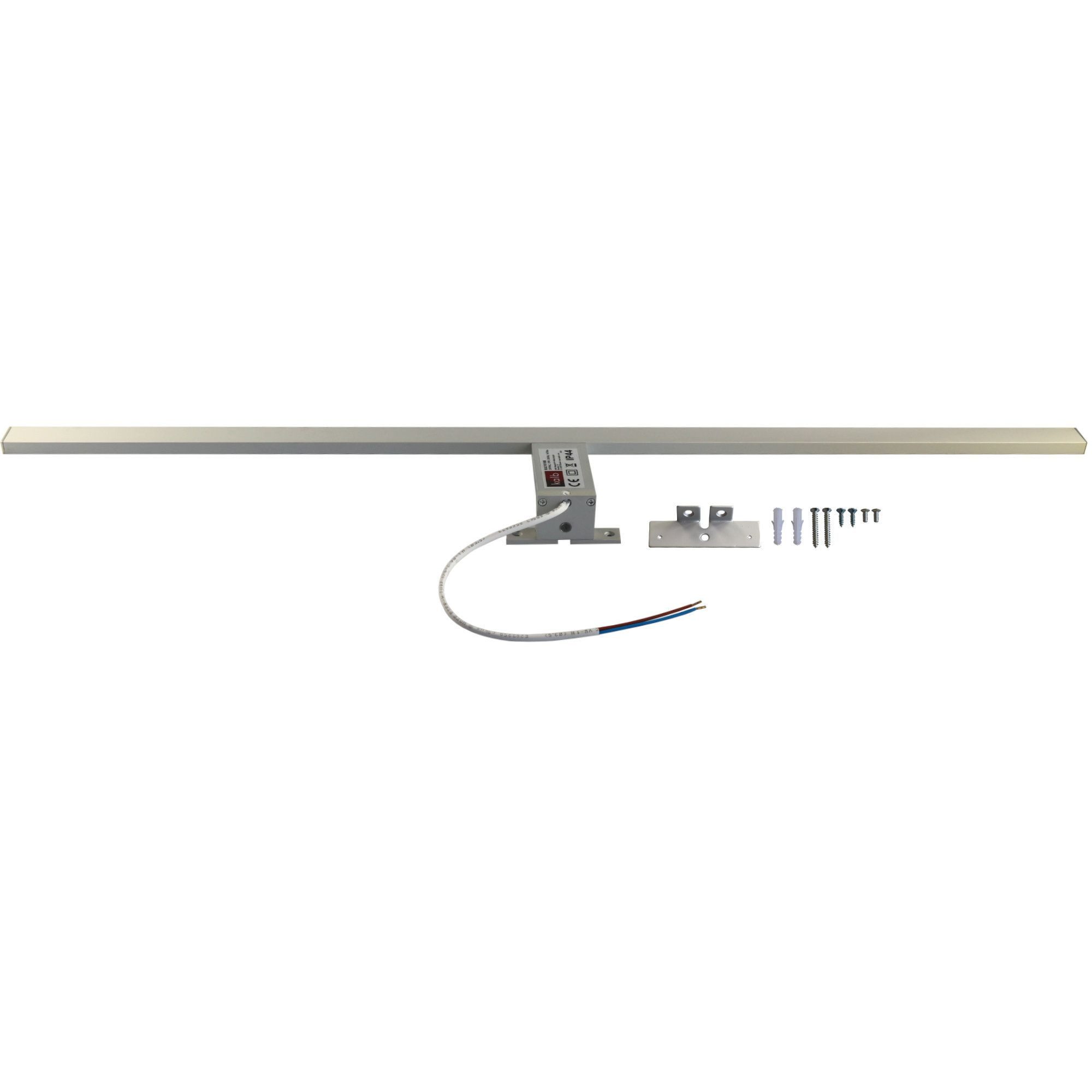 kalb LED Spiegelleuchte 80cm LED Badleuchte Badlampe Spiegellampe 230V warmweiß, silbergrau, warmweiß