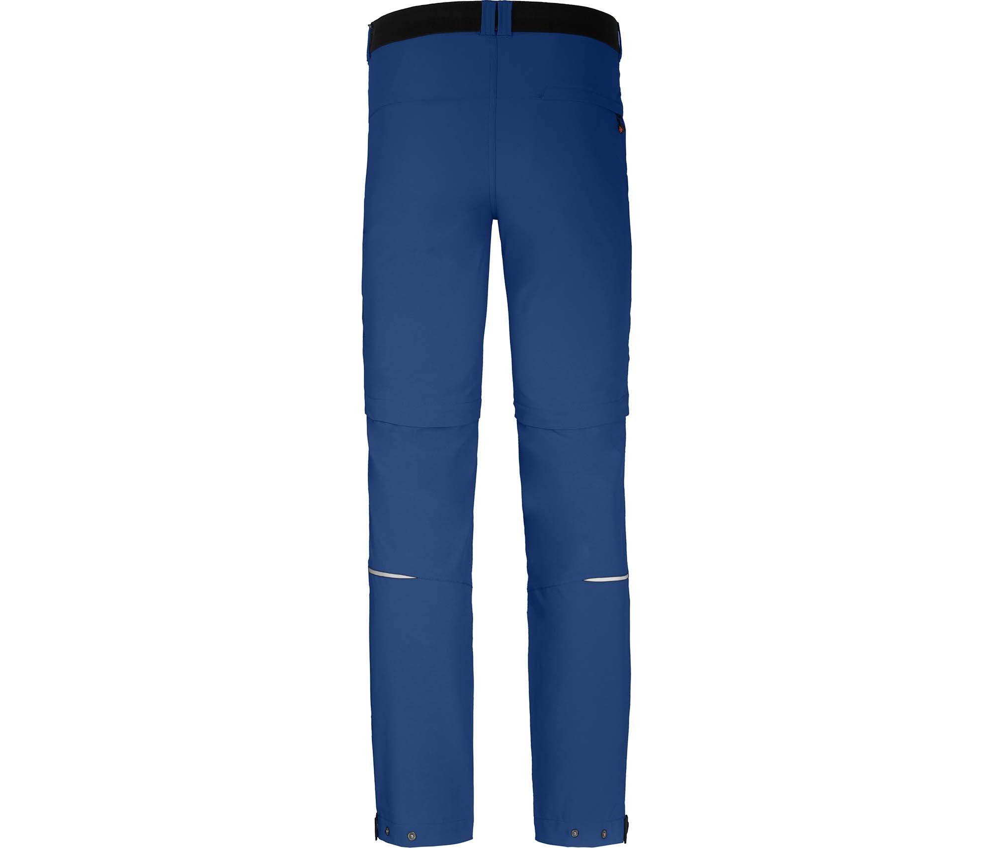 Bergson 7 Wanderhose, elastisch, Bermuda Herren FROSLEV blau Zipp-Off Taschen, Normalgrößen, Zip-off-Hose recycelt,