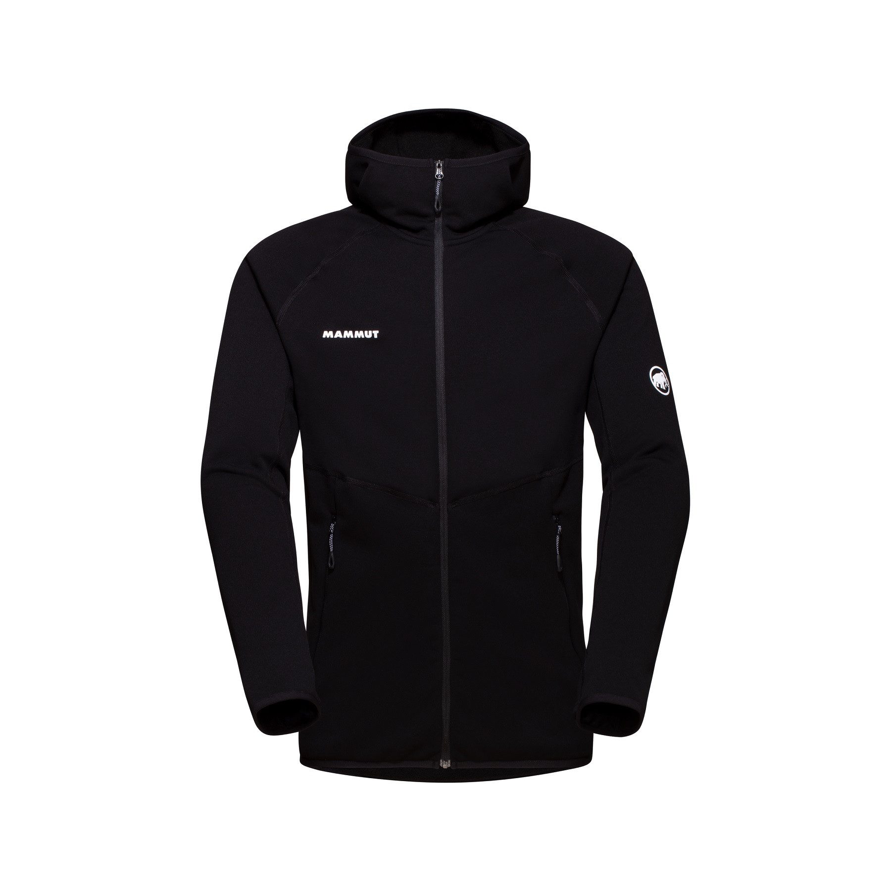 Mammut Fleecejacke Aconcagua ML (Midlayer) mit Kapuze schwarz Herren