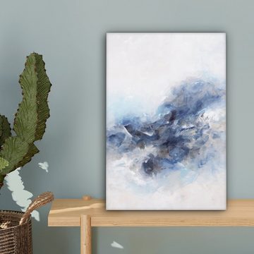 OneMillionCanvasses® Leinwandbild Farbe - Malerei - Abstrakt - Blau, (1 St), Leinwandbild fertig bespannt inkl. Zackenaufhänger, Gemälde, 20x30 cm