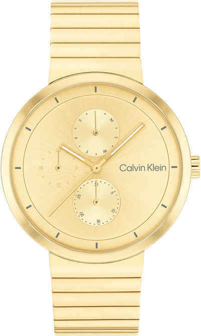 Calvin Klein Multifunktionsuhr CREATE, Quarzuhr, Armbanduhr, Damenuhr, Datum, 12/24-Stunden-Anzeige