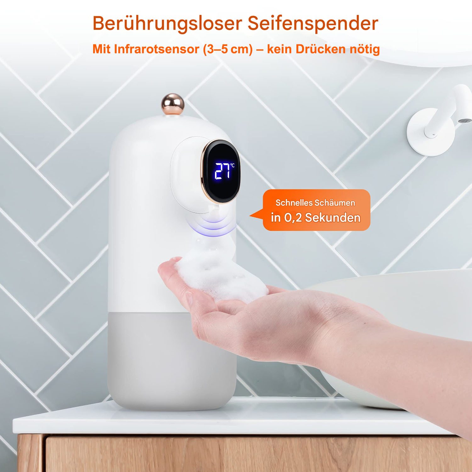 SURFOU Seifenspender Automatischer Seifenspender Elektrisch, wandbefestigun günstig online kaufen