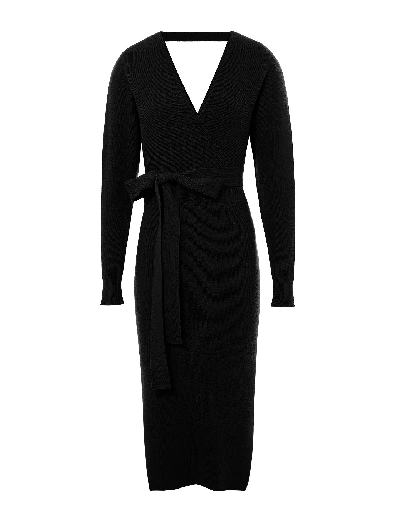 Imily Bela Strickkleid Damen Bodycon-Kleid mit offenem Rücken (Packung, 1-t günstig online kaufen