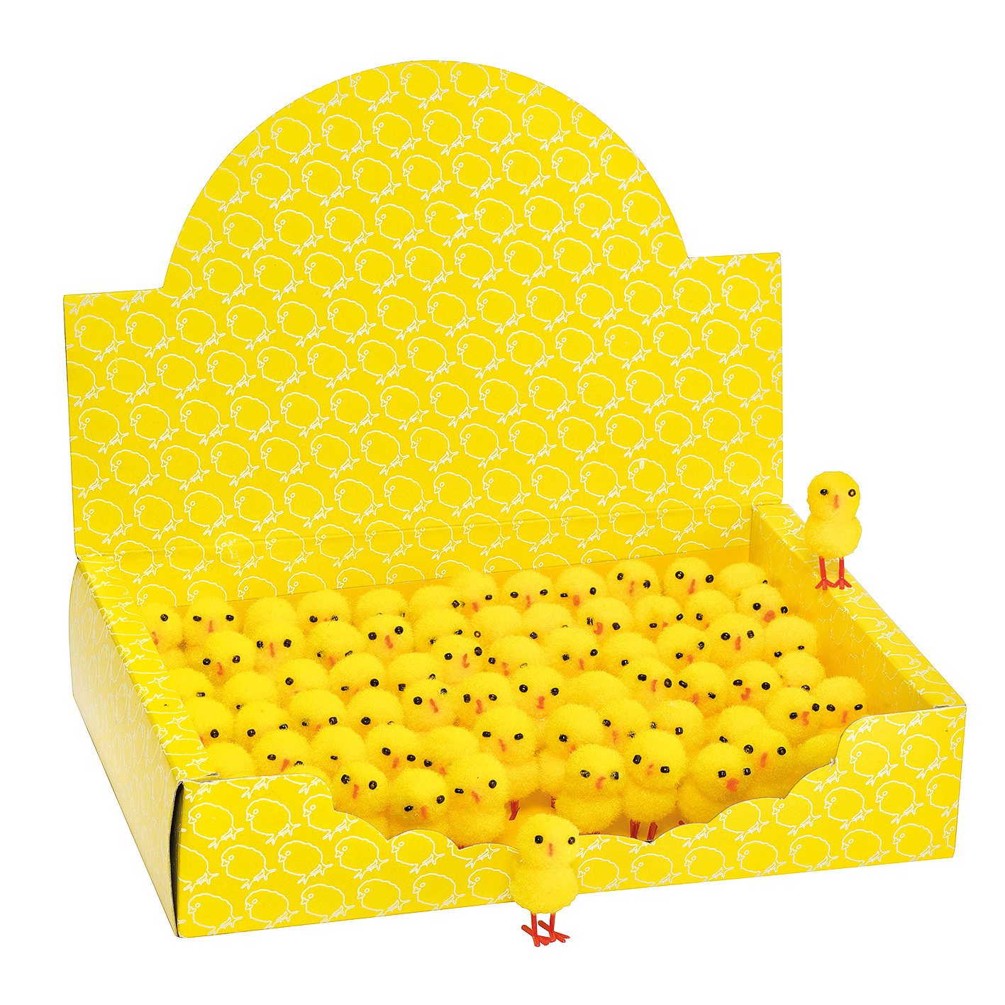 VBS XXL Dekofigur Pompon Küken (72 St), 72 Stück günstig online kaufen