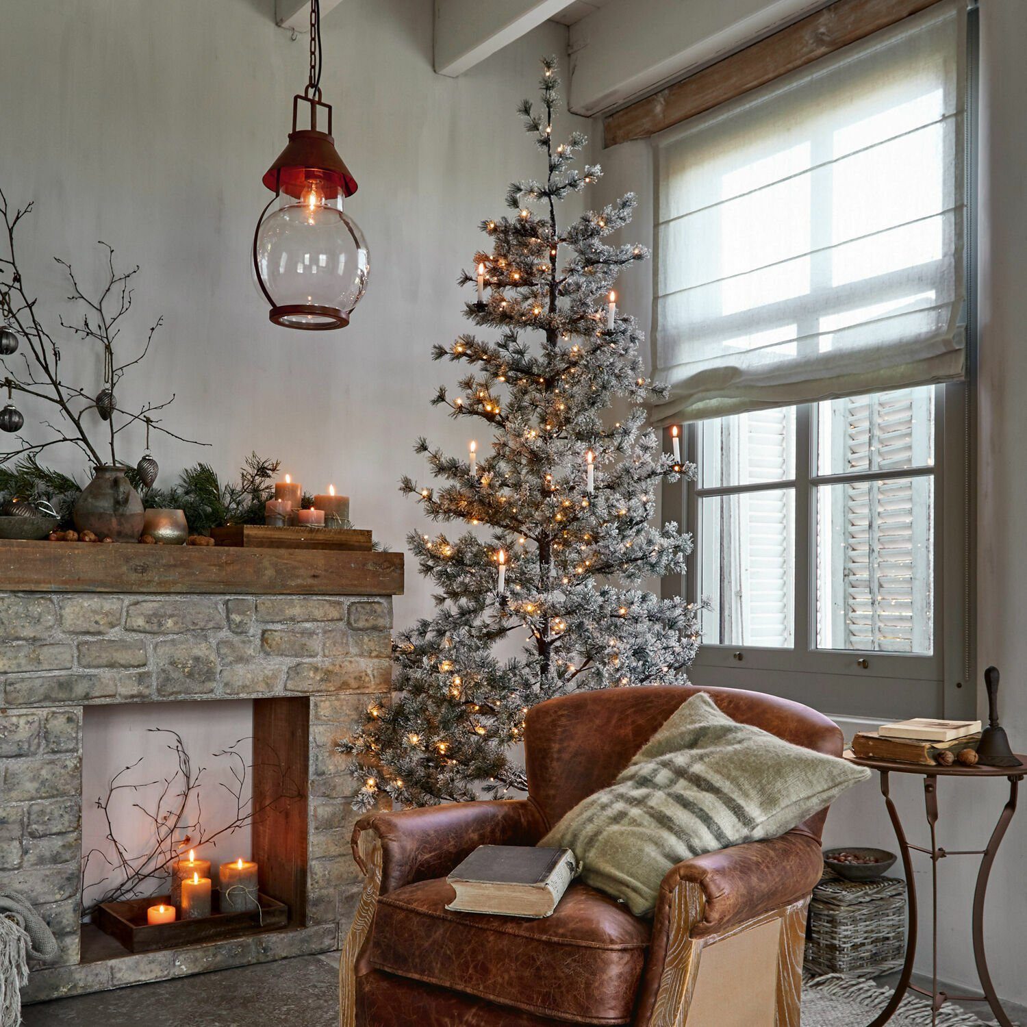 Mirabeau Künstlicher Weihnachtsbaum Sapi grün/weiß Weihnachtsbaum