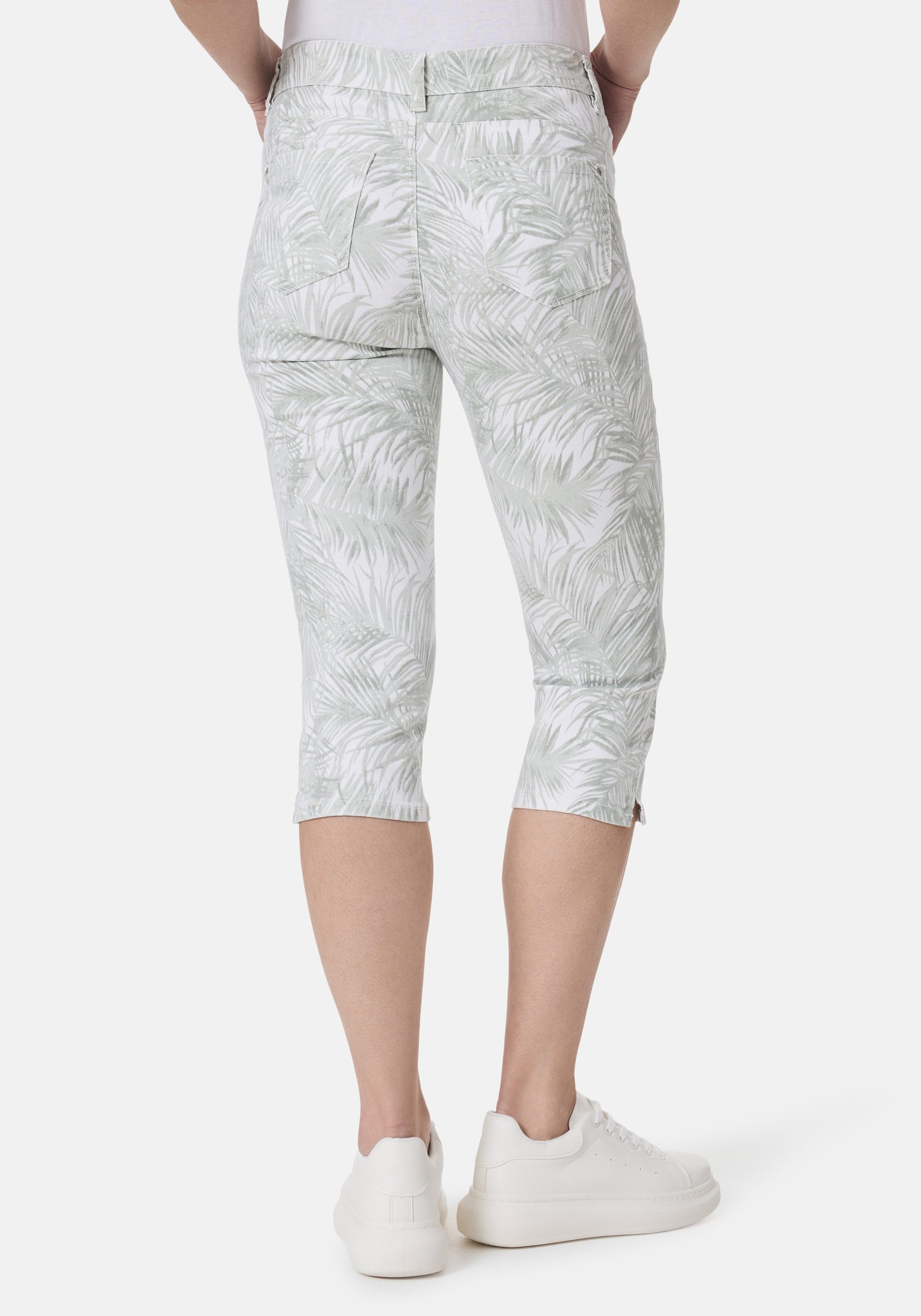 STOOKER WOMEN 7/8-Hose Print Capri Hose Skinny Fit Skinny Fit Casual Clean günstig online kaufen