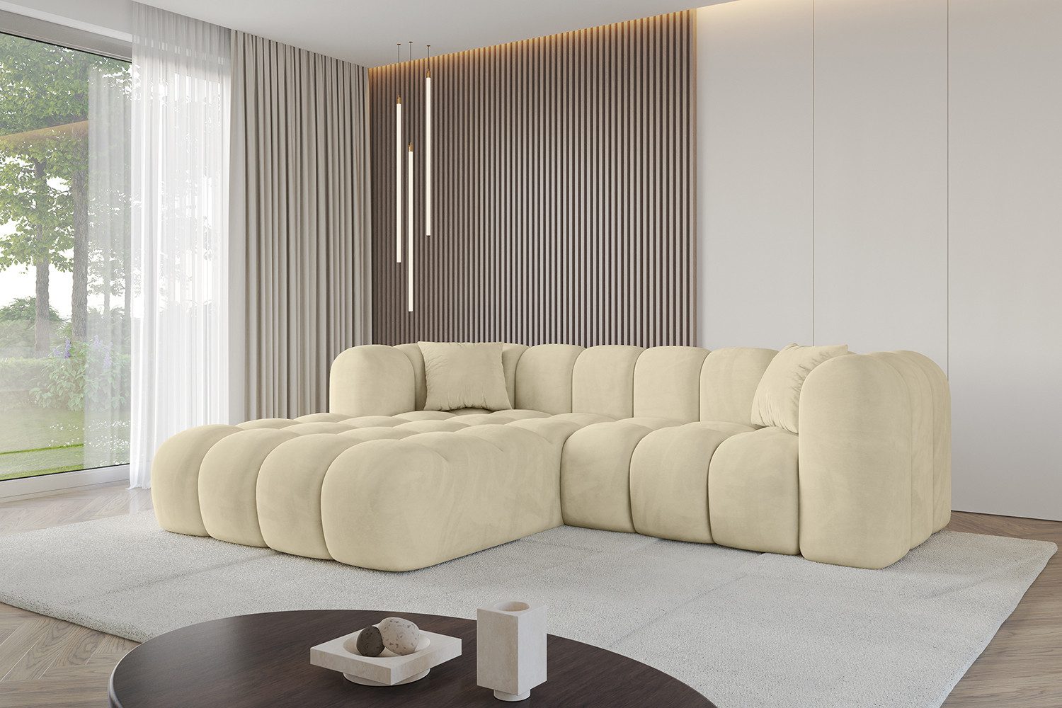 ALTDECOR Ecksofa OLEA-L1, Sofa Praktische Bequeme Funktionsecke Couch L-Form Eckcouch, Corner Sofa L-Form Vielseitige Sofa Wohnlandschaft Wohnzimmer