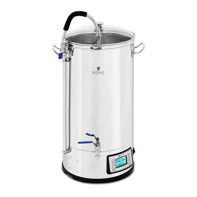 Royal Catering Bierzapfanlage Royal Catering Braukessel - 50 L - 3.000 W - 25 - 100 °C - Edelstahl - LCD-Anzeige - Timer