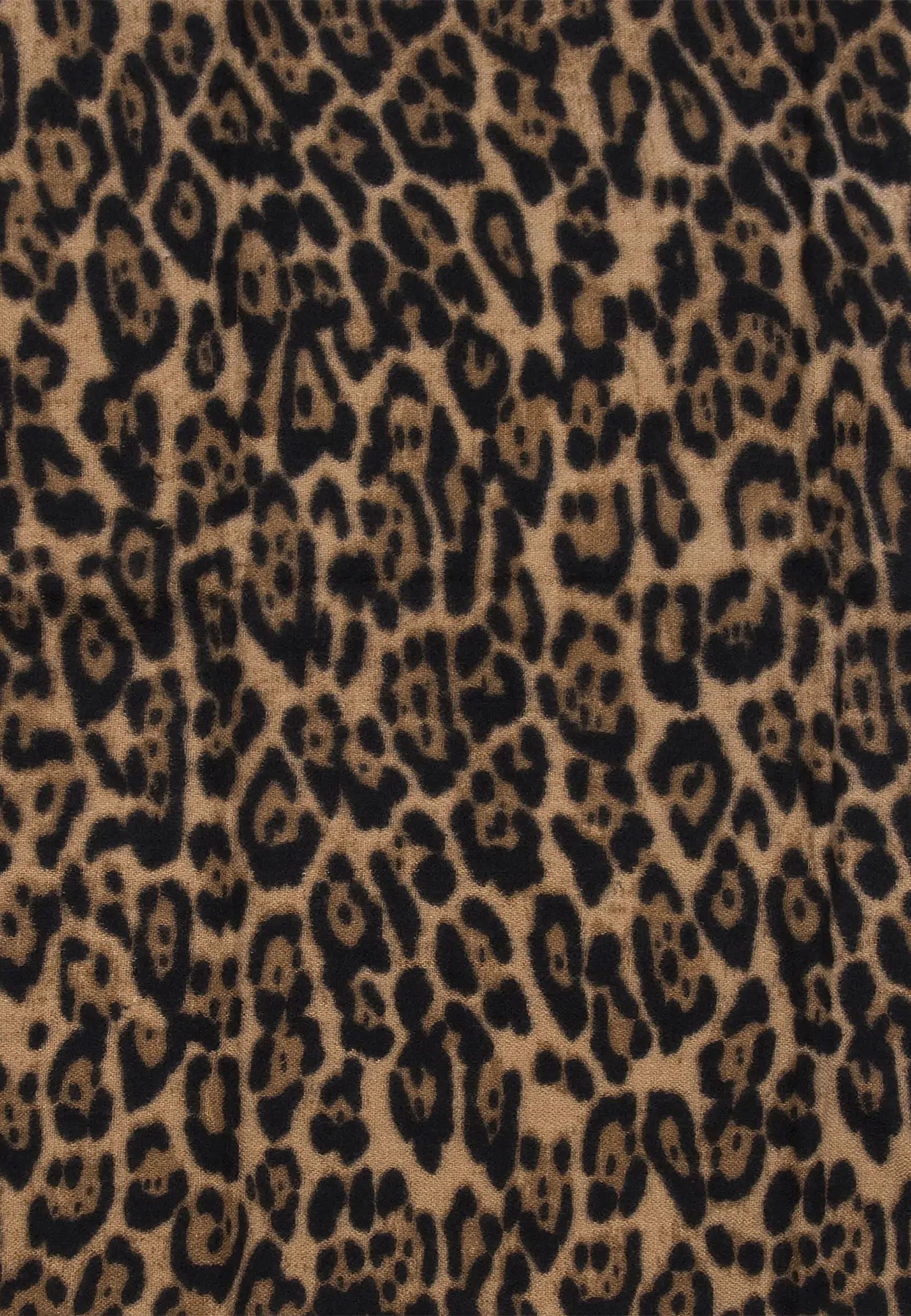 Faera Modeschal Schal mit Leomuster elastischer Strick, 8317 in Braun günstig online kaufen