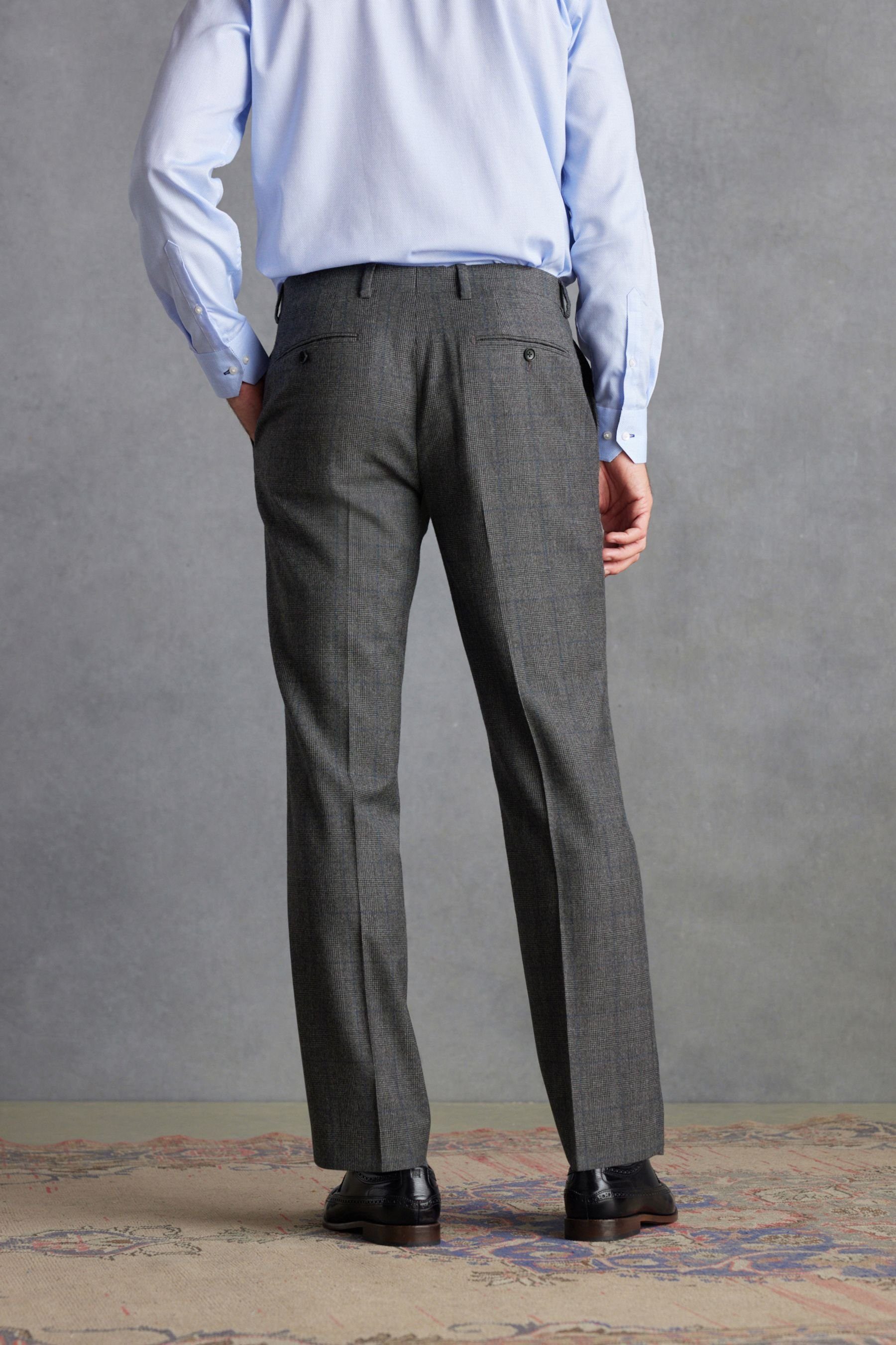 (1-tlg) Anzughose im Fit: Hose Signature Anzug Tailored Next Karierter