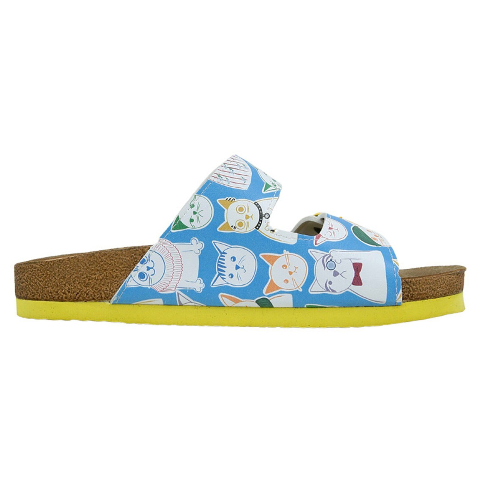 DOGO Stella Pantolette Aeroplanes Damen Sandalen, Stella Pantolette Pantolette Handgefertigt
