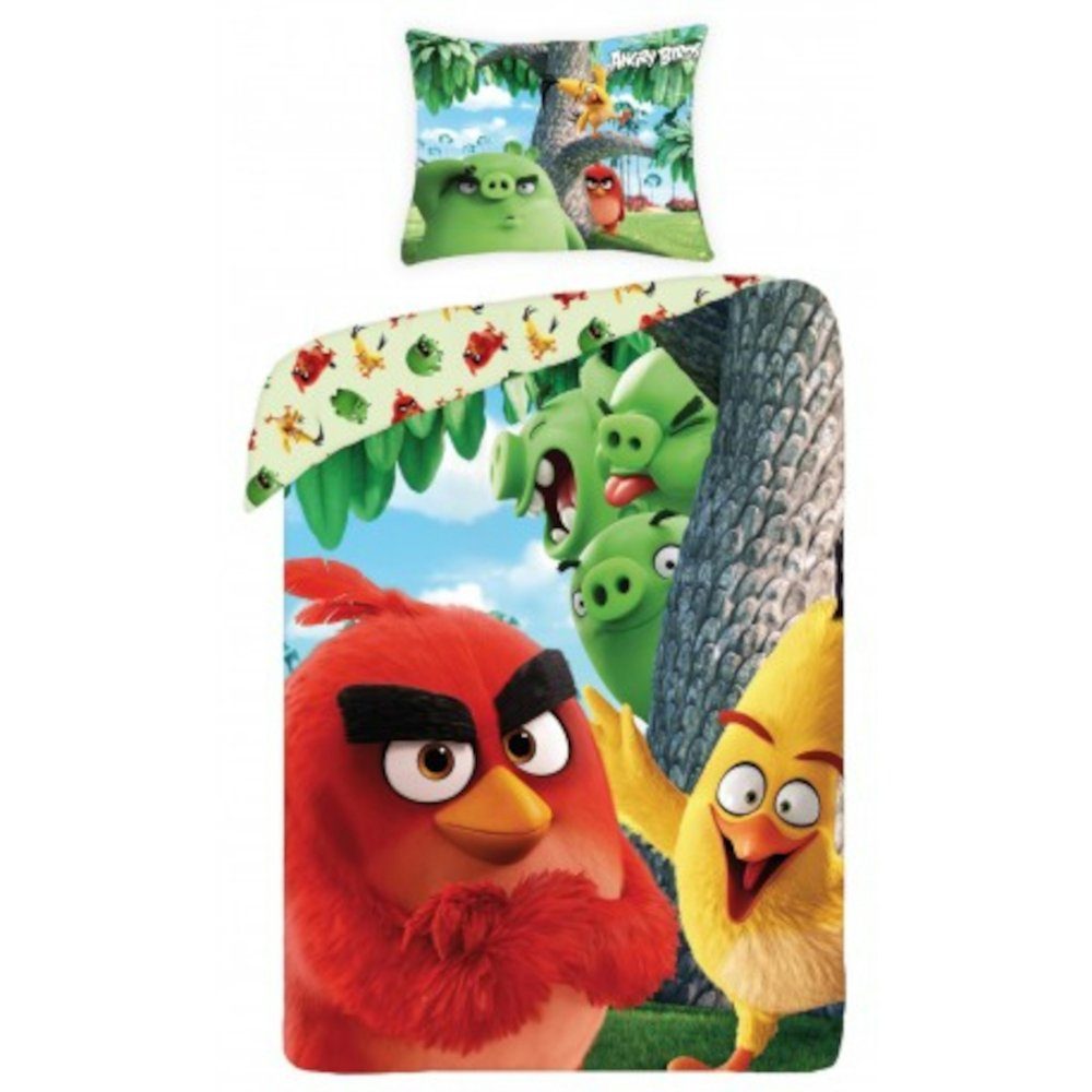 Bettwäsche Angry Birds Bettwäsche 140 x 200 cm - weiche Baumwolle