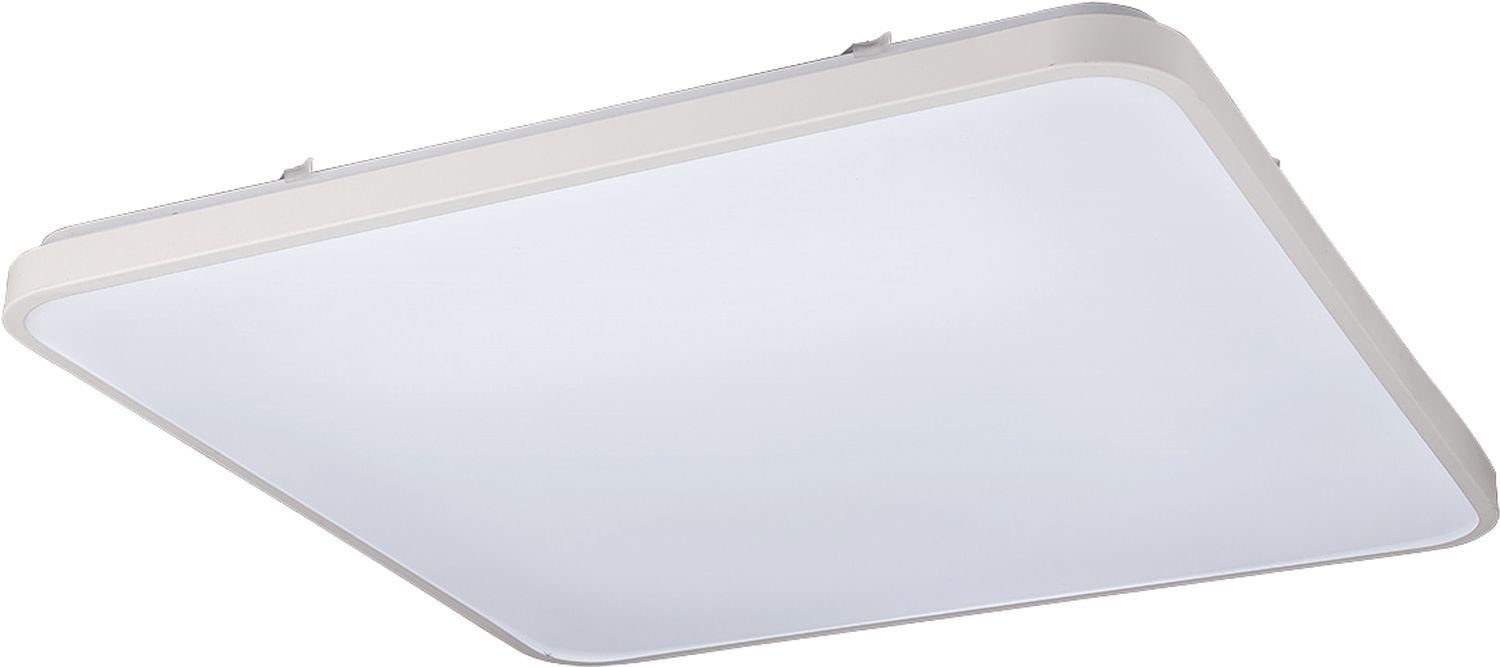 Licht-Erlebnisse LED blendarm Deckenlampe Weiß integriert, B:63cm Neutralweiß, LUKE, Metall Deckenleuchte 4000K Badezimmer fest LED