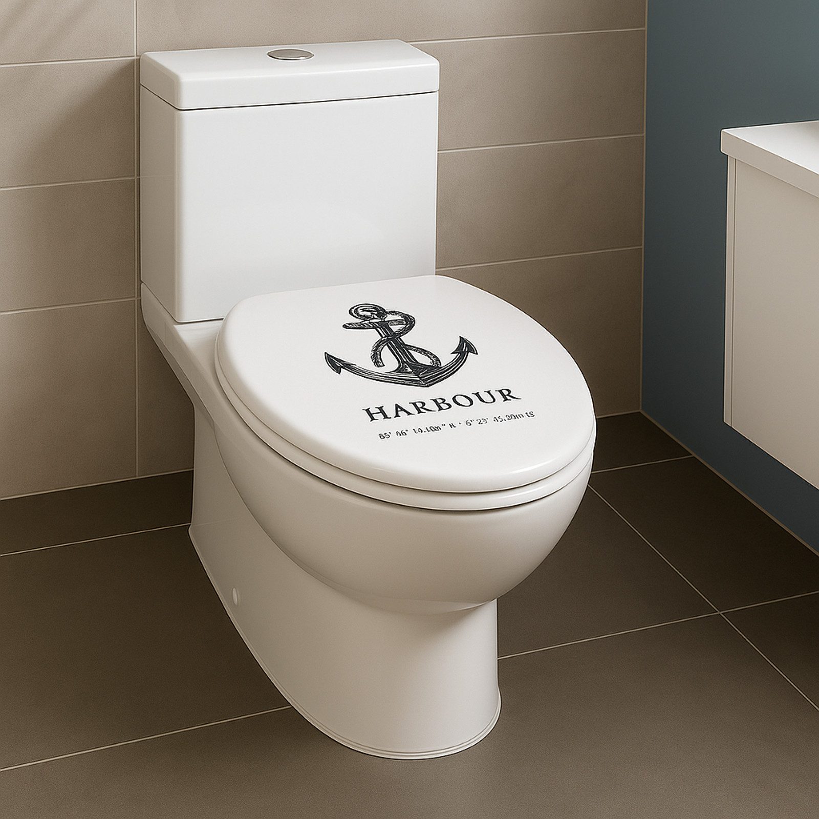 BURI WC-Sitz mit Absenkautomatik Toilettendeckel Klobrille Toilettensitz 3D günstig online kaufen