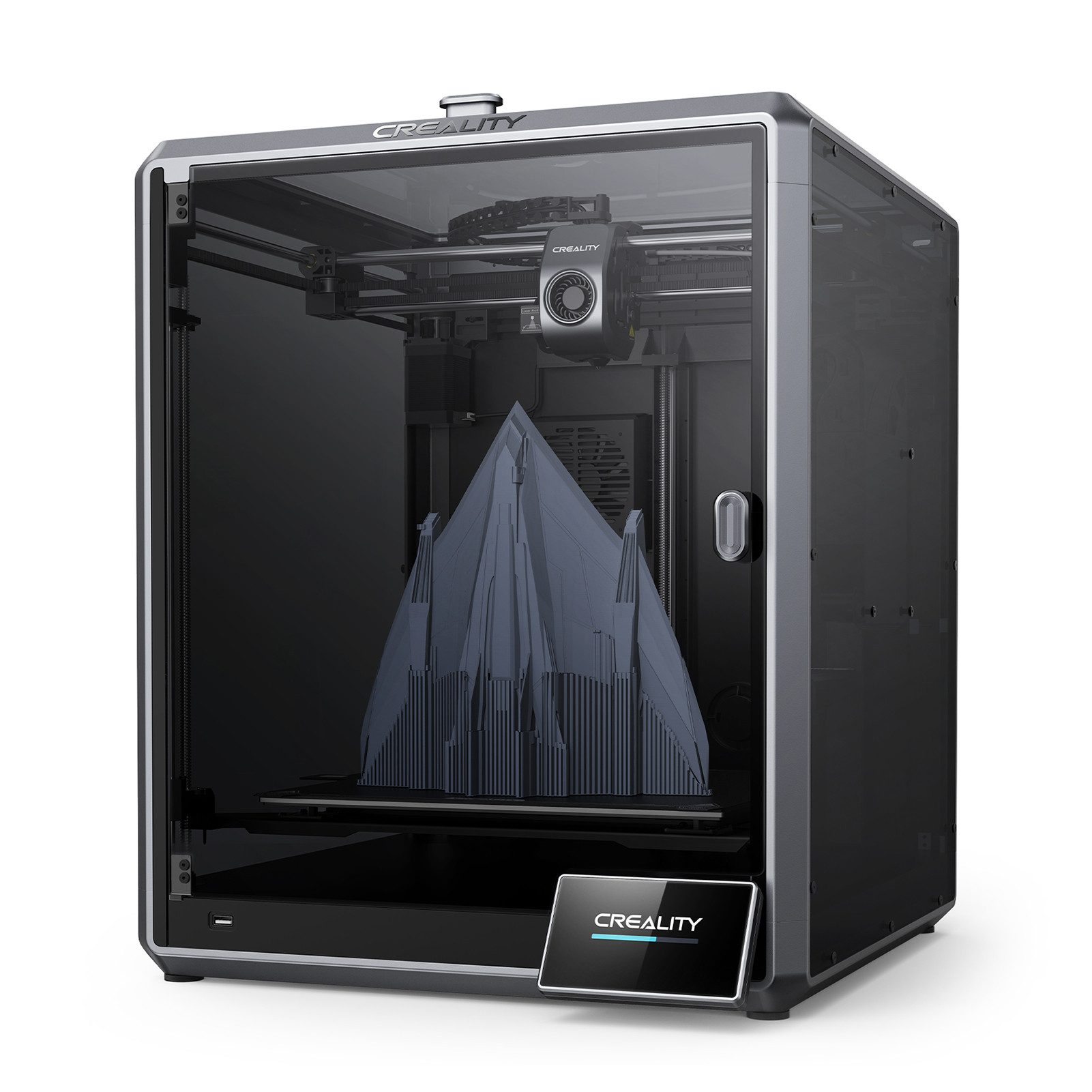 GARRYFIZH Creality K1 MAX 3D Drucker 600mm/s High Speed 300x300x300mm AI LiDAR Multifunktionsdrucker, (KI-Kamera & LiDAR, 300°C Hotend, 300mm³ Bauraum, 600mm/s CoreXY)
