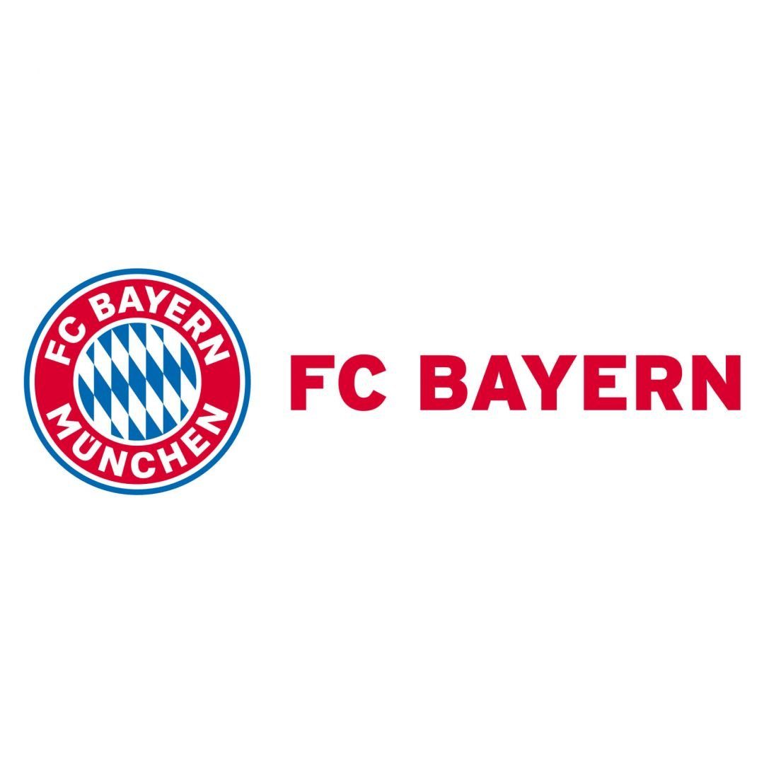 FC Bayern München Wandtattoo Fußball Wandtattoo FC Bayern München Logo Rot Blau FCB Schriftzug, Wandbild selbstklebend, entfernbar