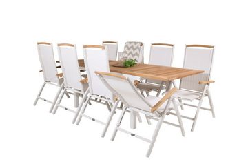 ebuy24 Garten-Essgruppe Panama Gartenset Tisch 90x160/240cm und 8 Stühle P