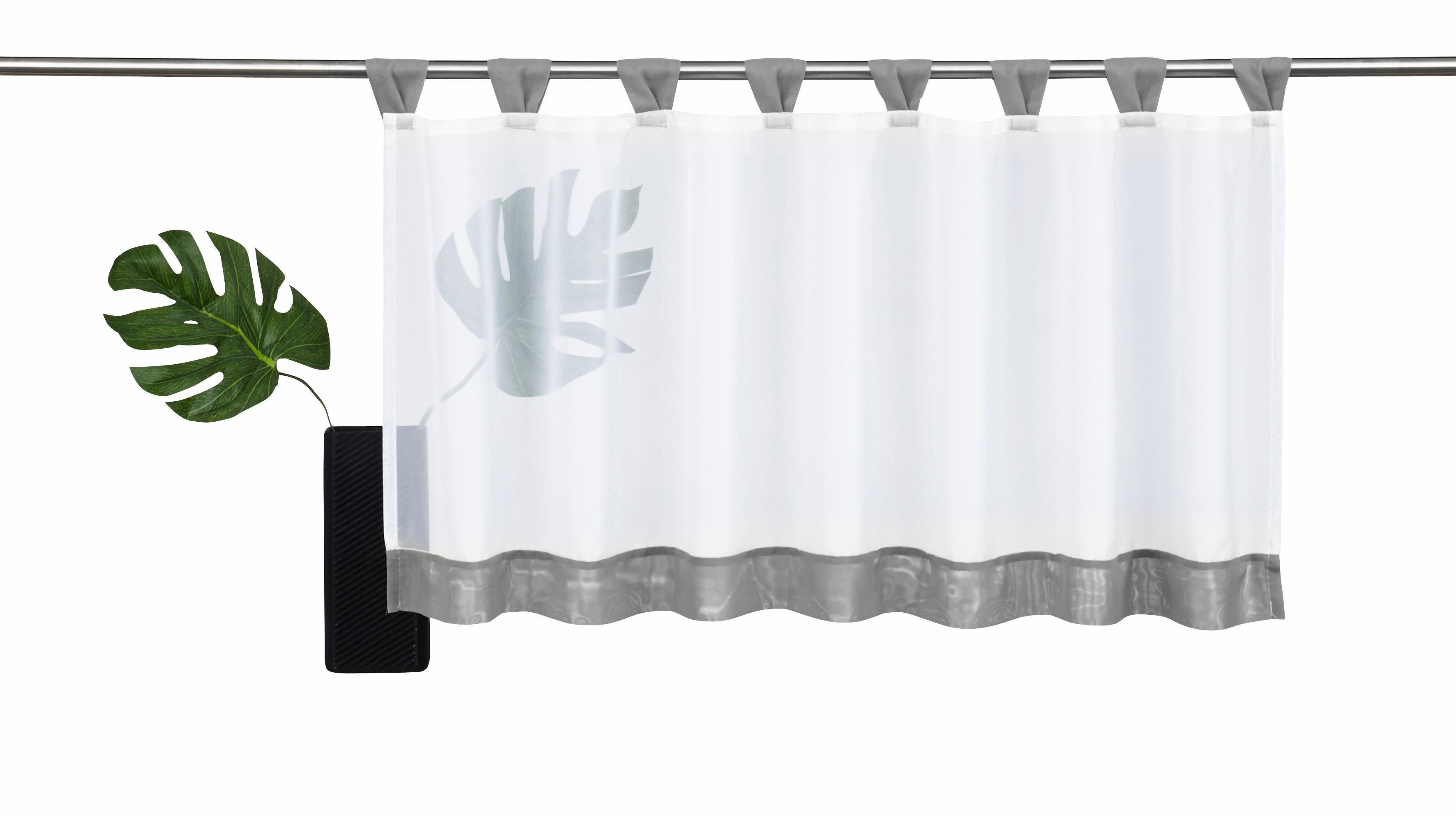 OTTO home Scheibengardine Bitola (1 St), Schlaufen, transparent, Voile, Fer günstig online kaufen
