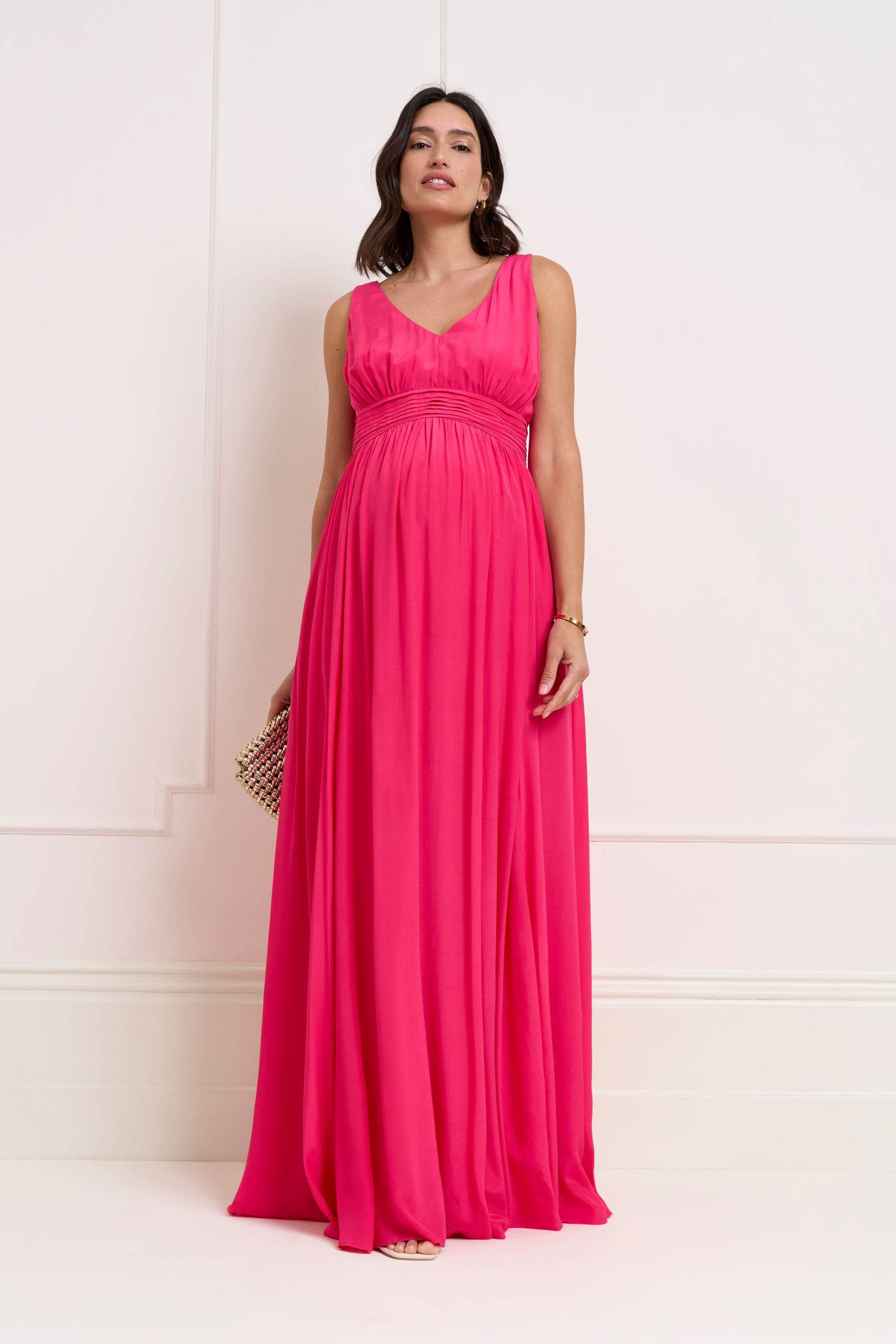 Seraphine Maxikleid Seraphine Premium-Maxikleid Umstands-/Stillmode (1-tlg)