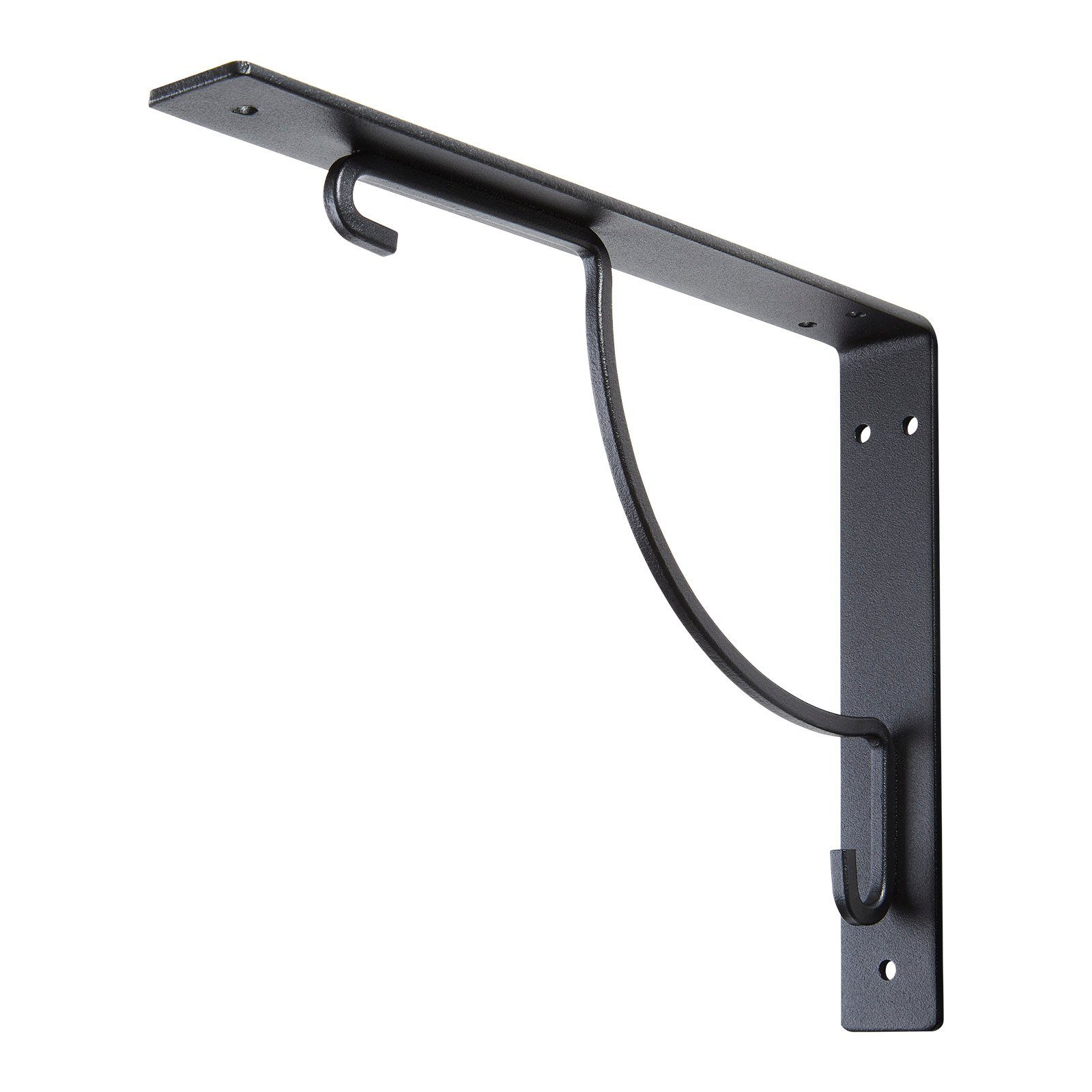 SO-TECH® Wandregalhalter Regalkonsole RK16 240 x 181 mm schwarz, 1-tlg., Tragkraft max. 30 kg pro Paar