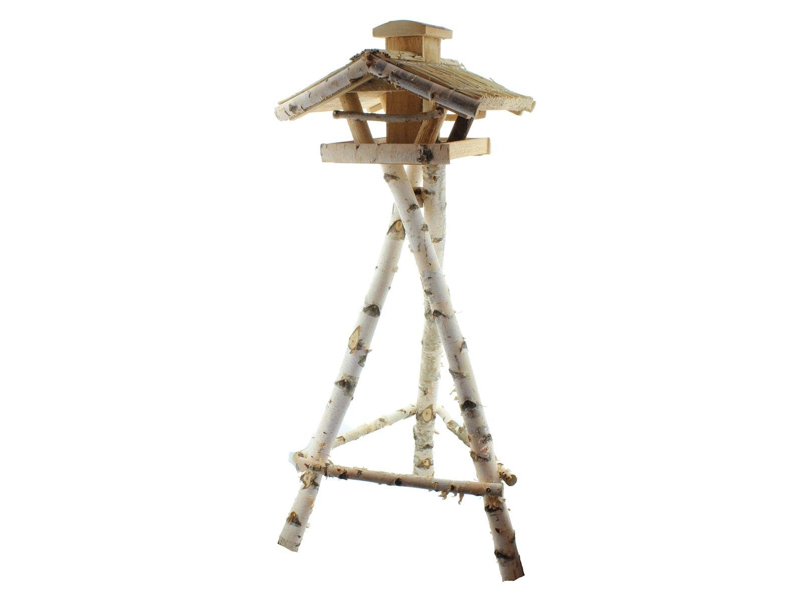 BTEC Vogelhaus Vogelhaus Heide mit Futtersilo und Ständer