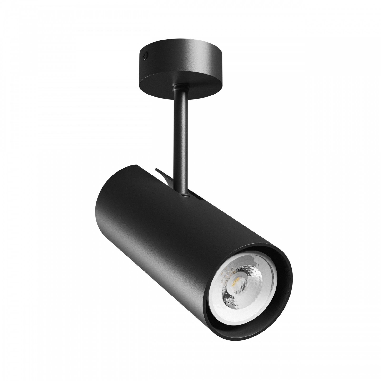 Spectrum LED Deckenleuchte LED GU10 Aufbauleuchte max. 10W Deckenleuchte 250V schwarz IP20 rund, Kein Leuchtmittel enthalten, schwenkbar