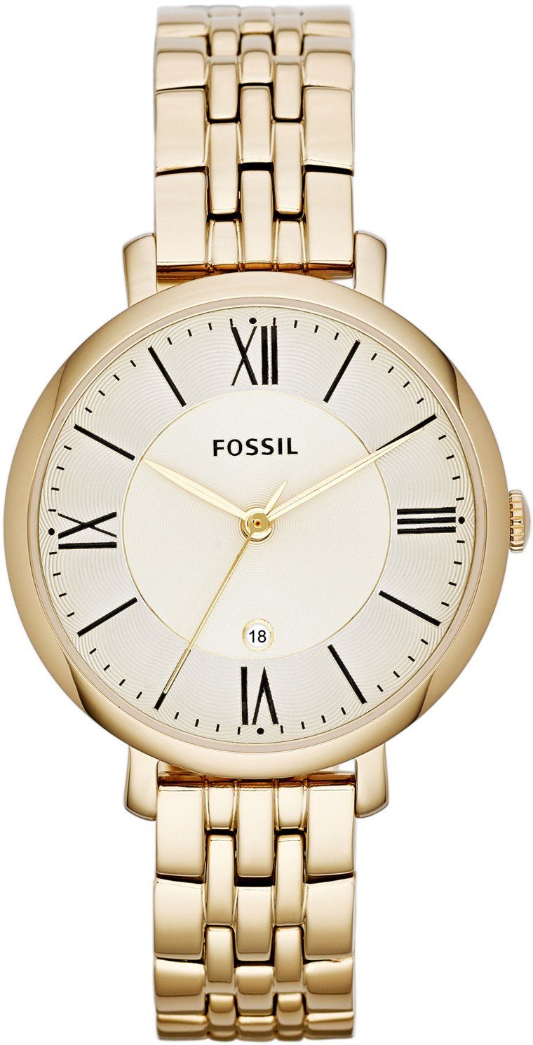 Fossil Quarzuhr JACQUELINE, ES3434, Armbanduhr, Damenuhr, analog
