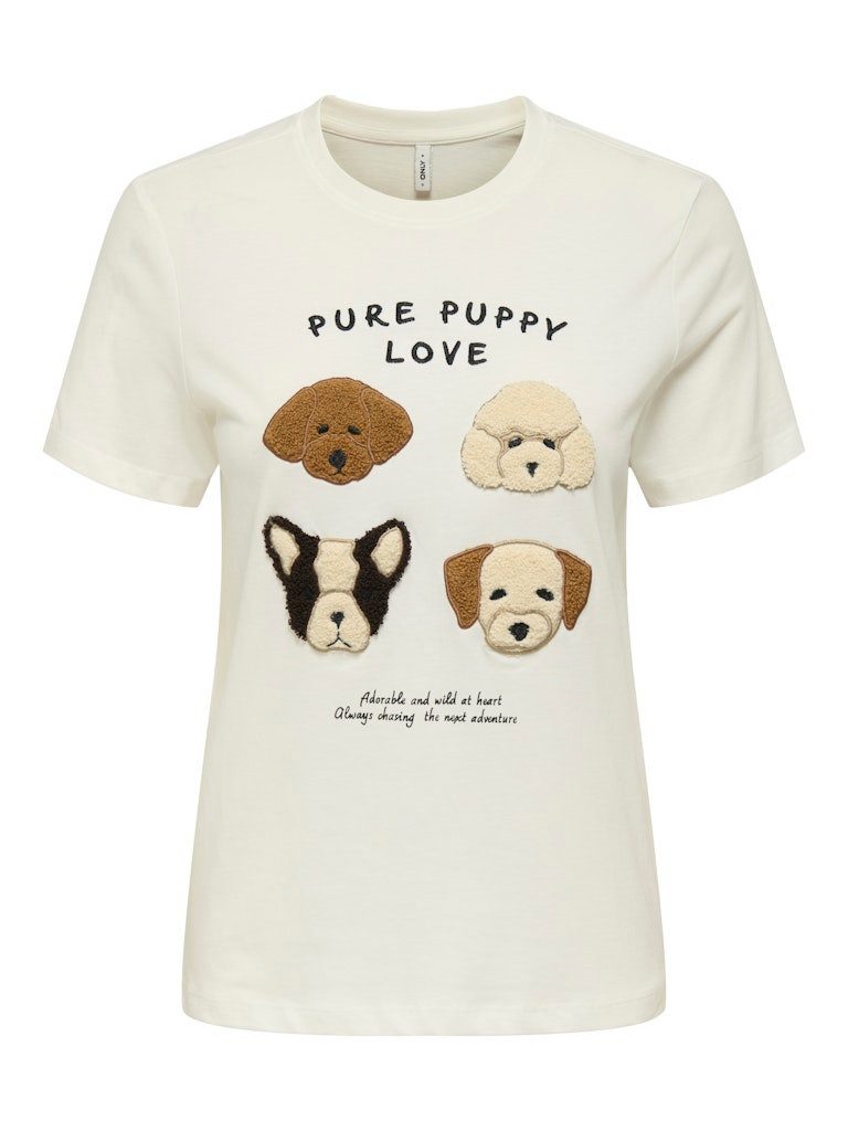 ONLY T-Shirt ONLTERESA LIFE REG S/S TEDDY TOP CS