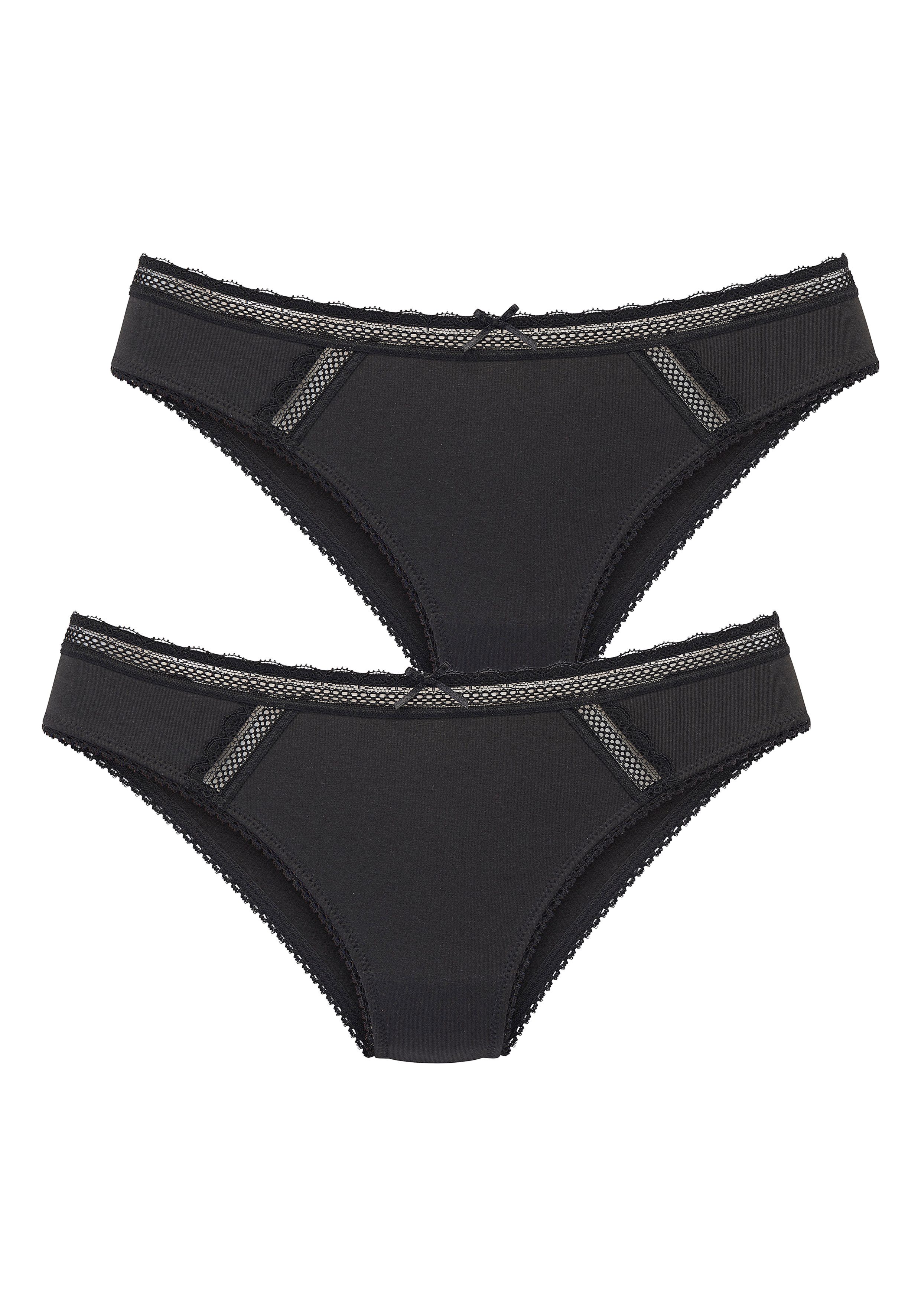 Vivance by Lascana Bikinislip (Packung, 2 Stück) als Wäsche-Set kombinierbar, aus weicher Baumwollmischung – Bild 2 von 3