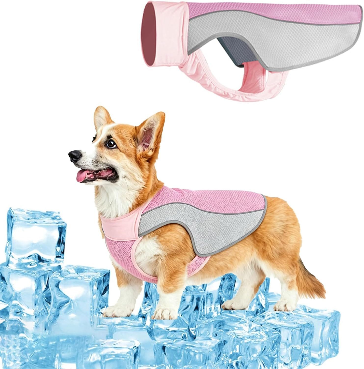 Ledander Hundeweste Hund Kühlweste, Kühlweste für Hunde zur Abkühlung im Sommer