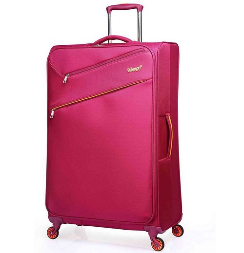 Verage Weichgepäck-Trolley »So-Lite«, Trolley Grau M-60 cm (23.5) Koffer Suitcase erweiterbar Reisekoffer Marken-Qualitätsware Spitzenverarbeitung Super leicht nur 2,1kg!
