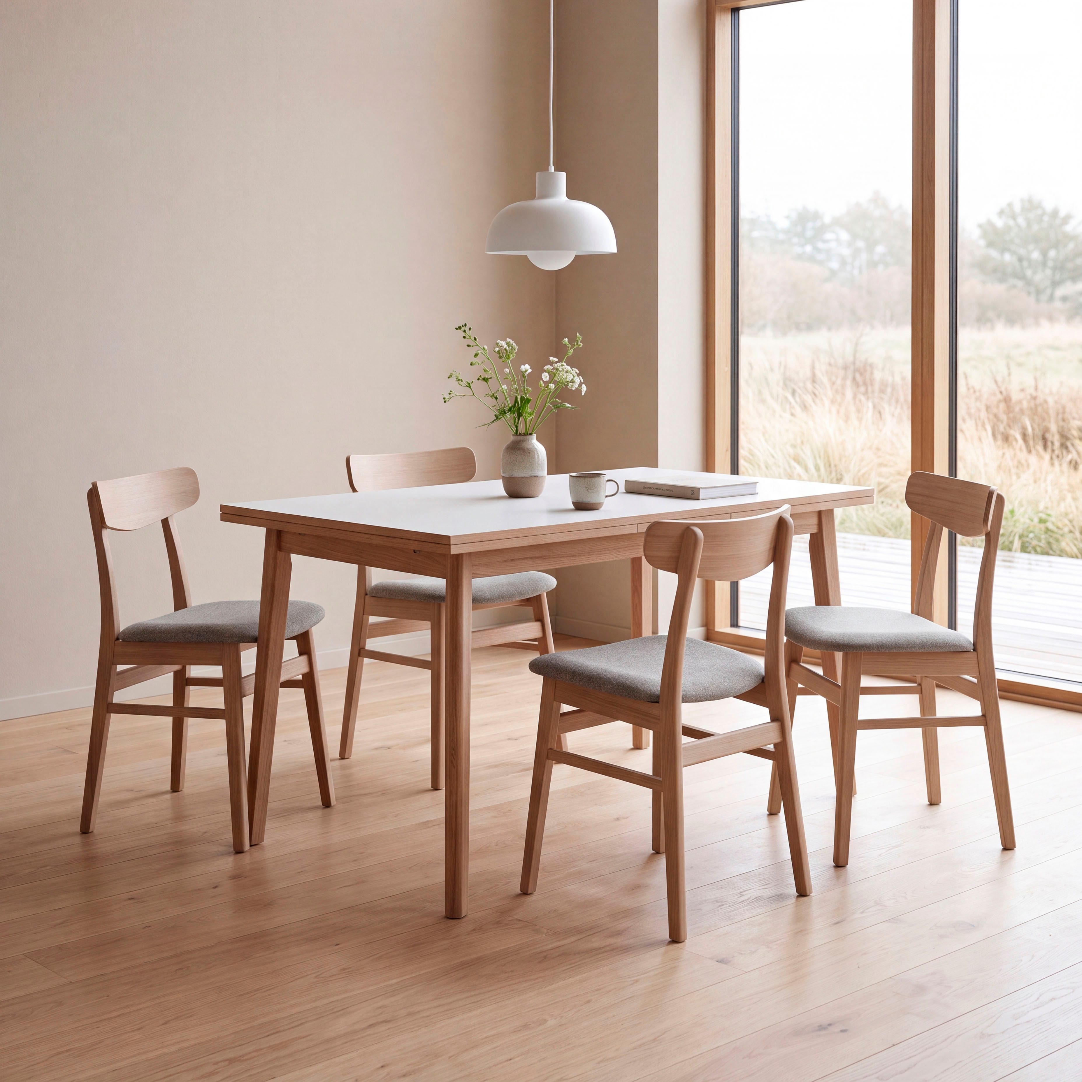 Hammel Furniture Esstisch Esstisch Basic Single – ausziehbar, dänisches Design, robust, Flexibel erweiterbar 120–220 cm – stabil aus Massivholz