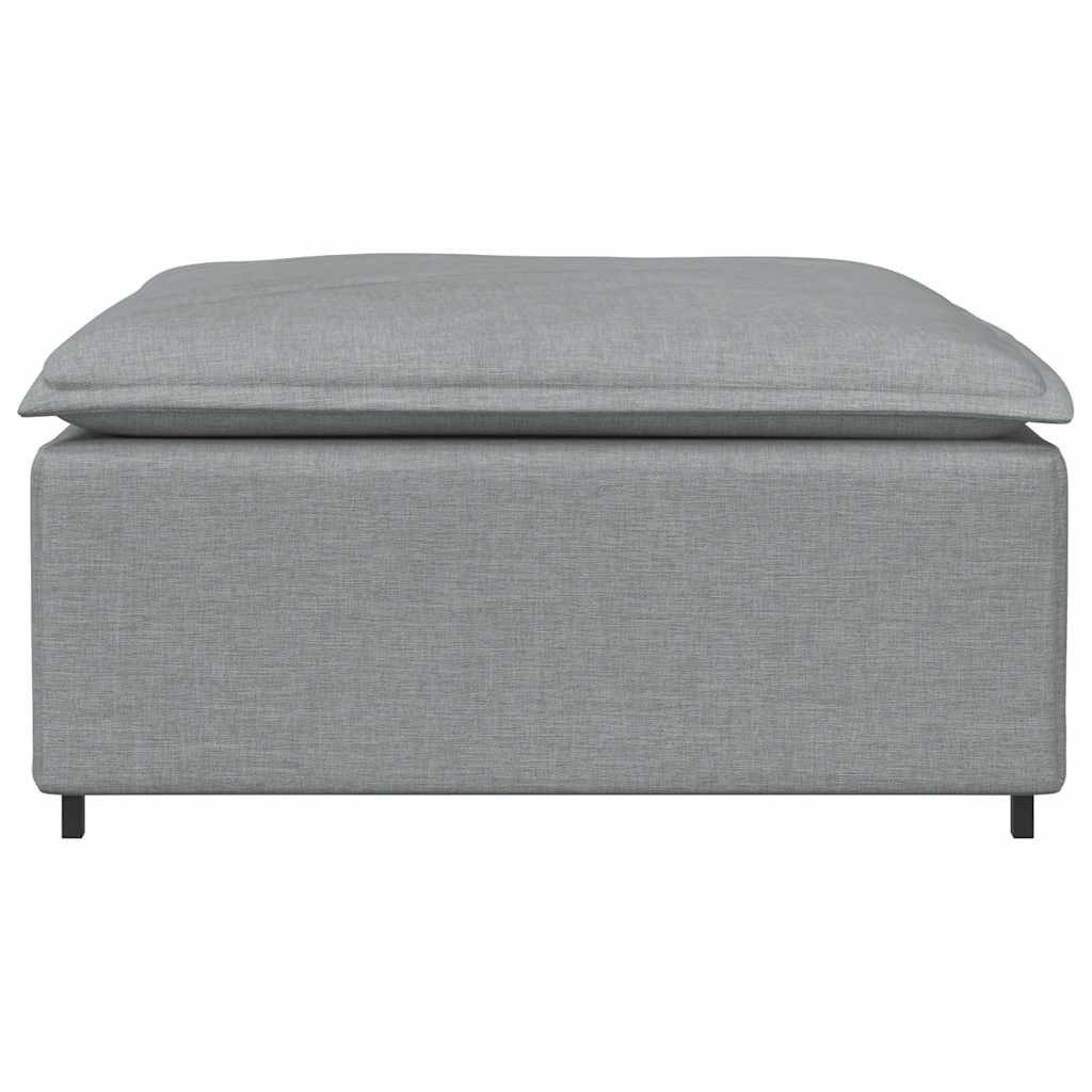 vidaXL Sofaelement Modulares Sofa-Fußhocker-Modul Hellgrau 100 günstig online kaufen