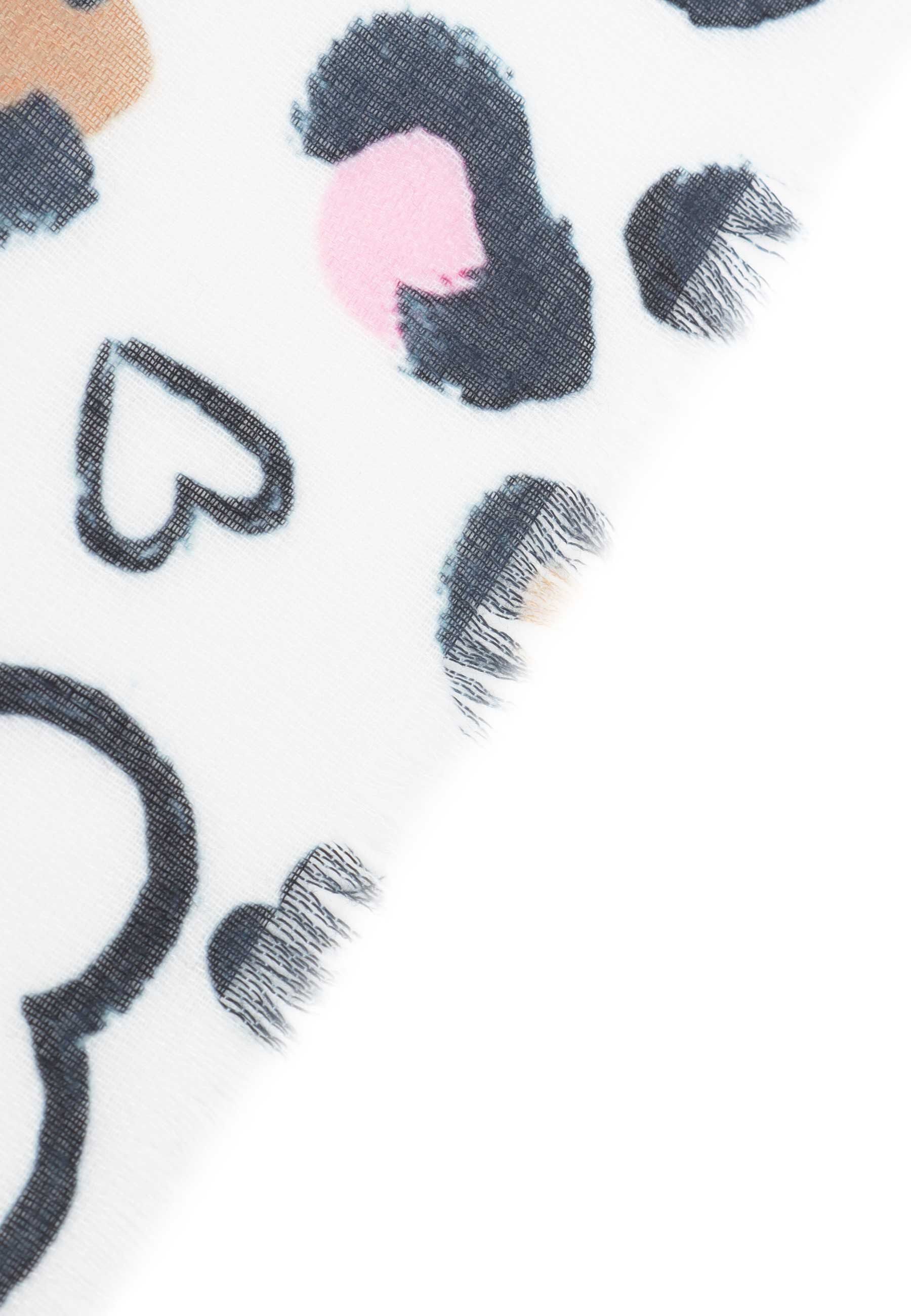 Samaya Modeschal Sarbi, (1-St), Animalschal mit Herzen