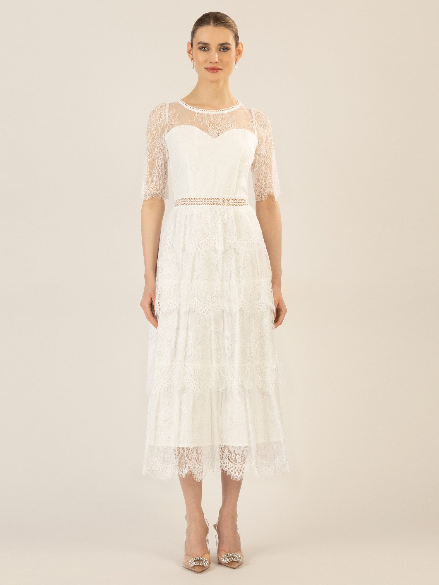 Apart Abendkleid in Midi Länge aus günstig online kaufen