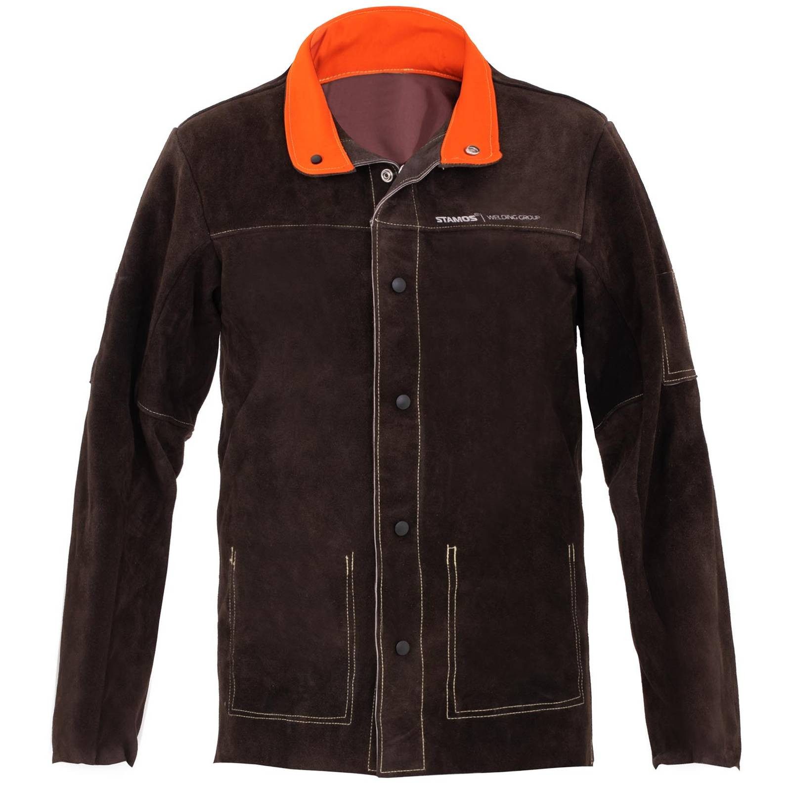 Arbeitsjacke Schweiß Jacke M Schweißerjacke Echtes Rindsleder Leder Schweißen