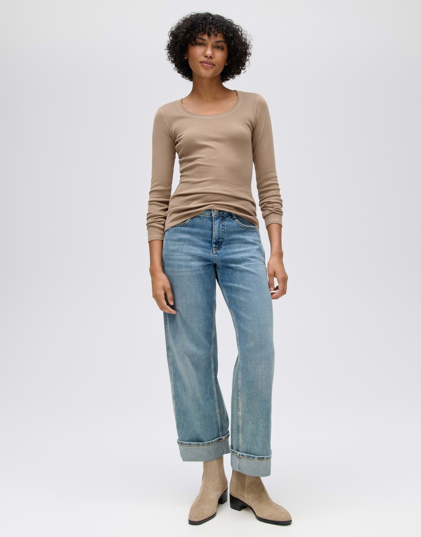 OPUS Langarmshirt SORANA Slim Longsleeve aus Baumwoll Mix – Bild 5 von 5
